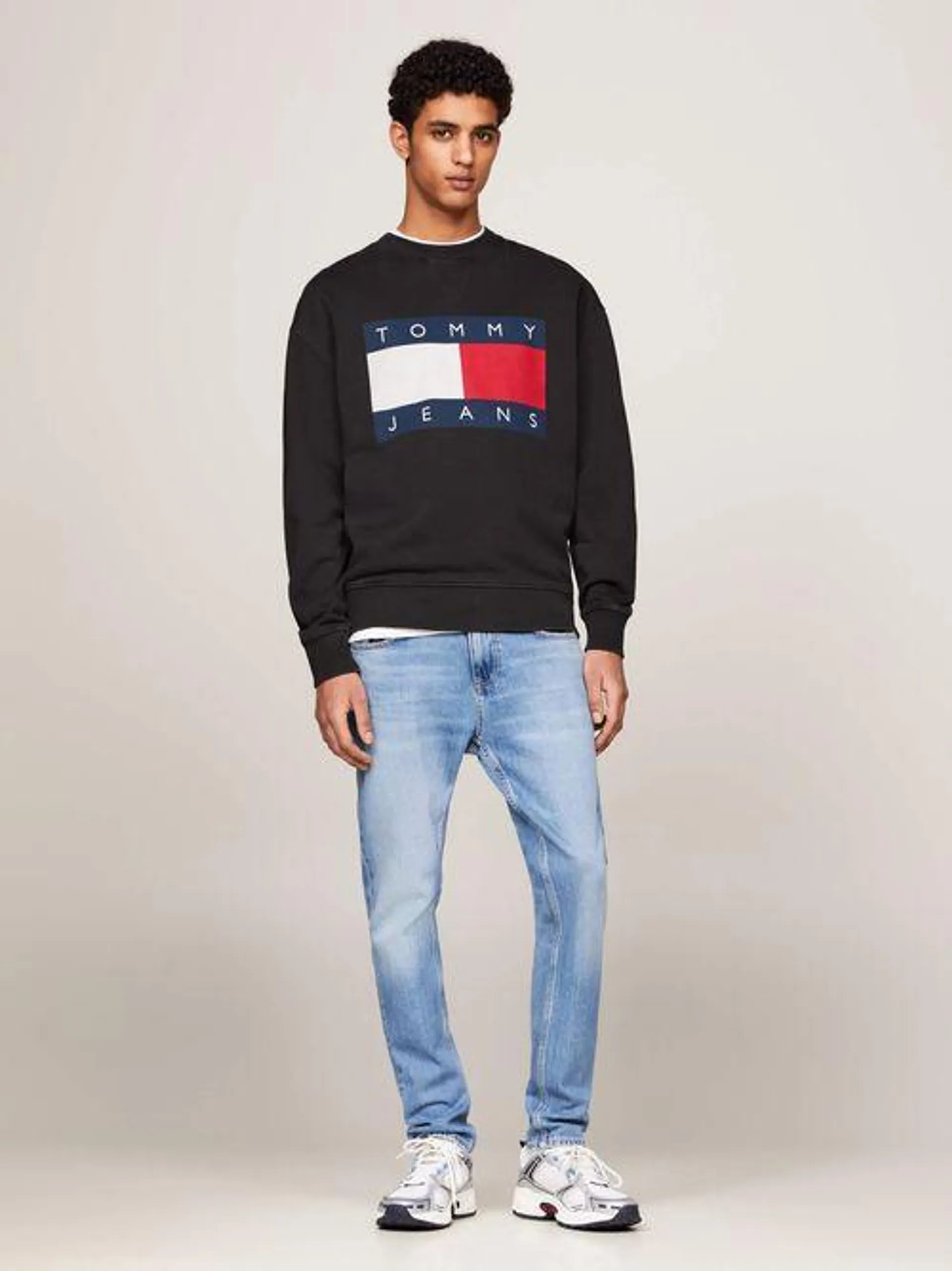 Sudadera de corte amplio con logo oversize de hombre Tommy Jeans