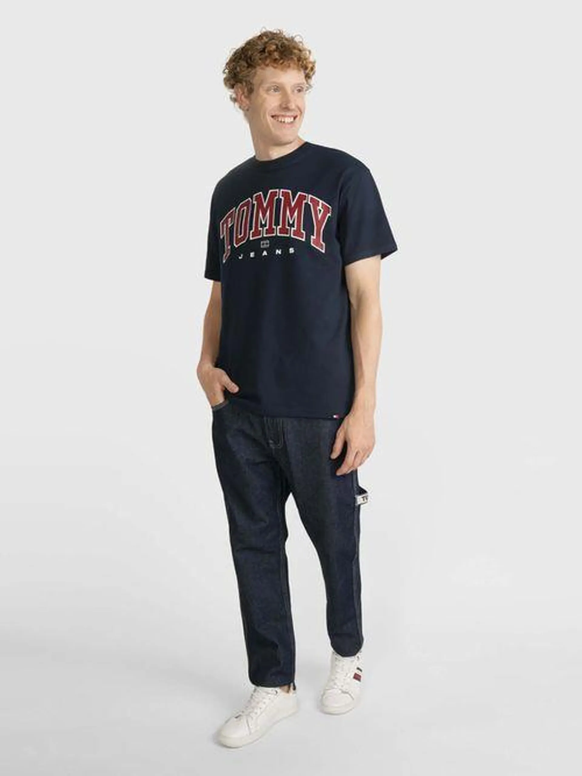 Playera tommy Jeans con logo estampado de hombre de hombre Tommy Jeans