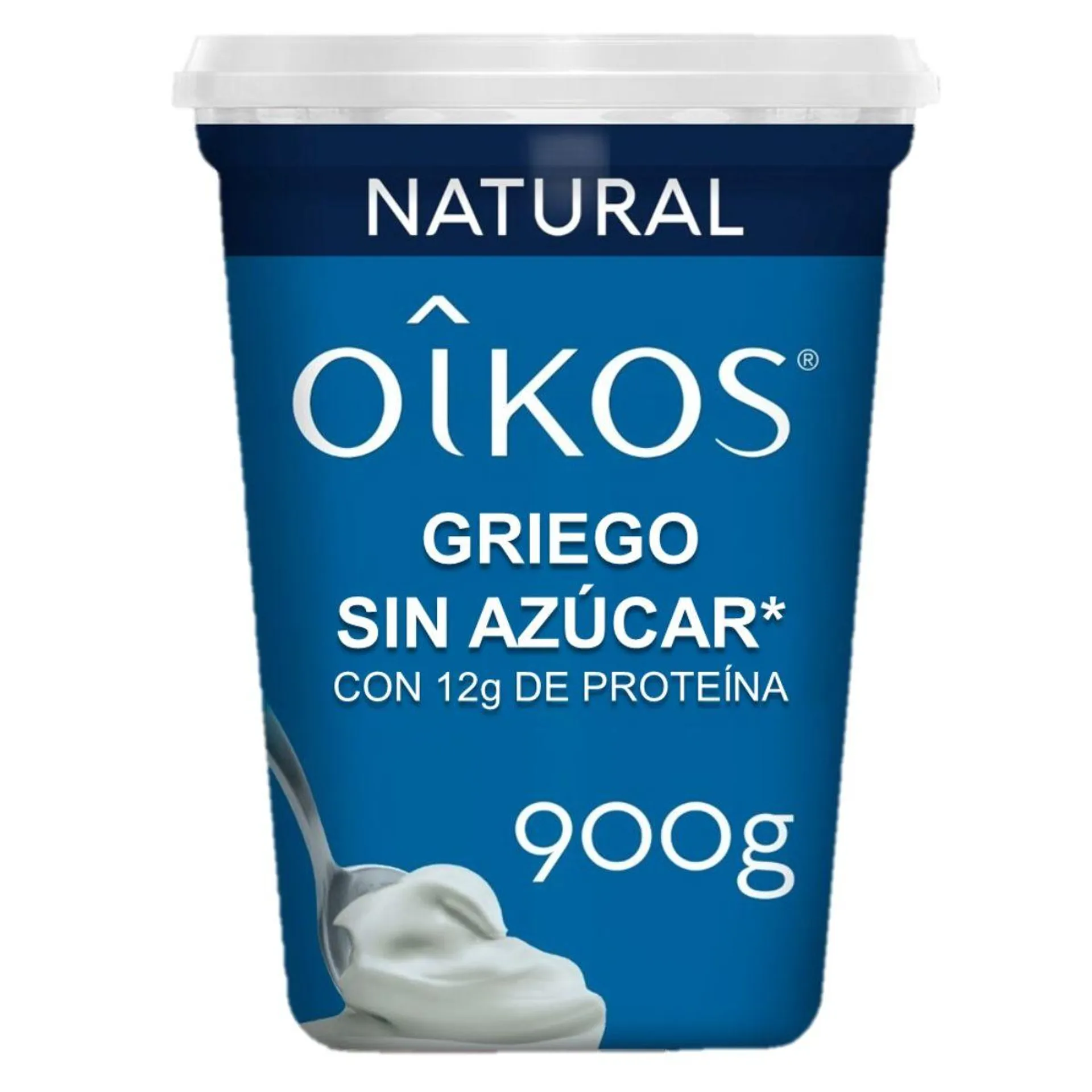 Yoghurt Griego Oikos Natural Sin Azúcar 900g con 12g de Proteína