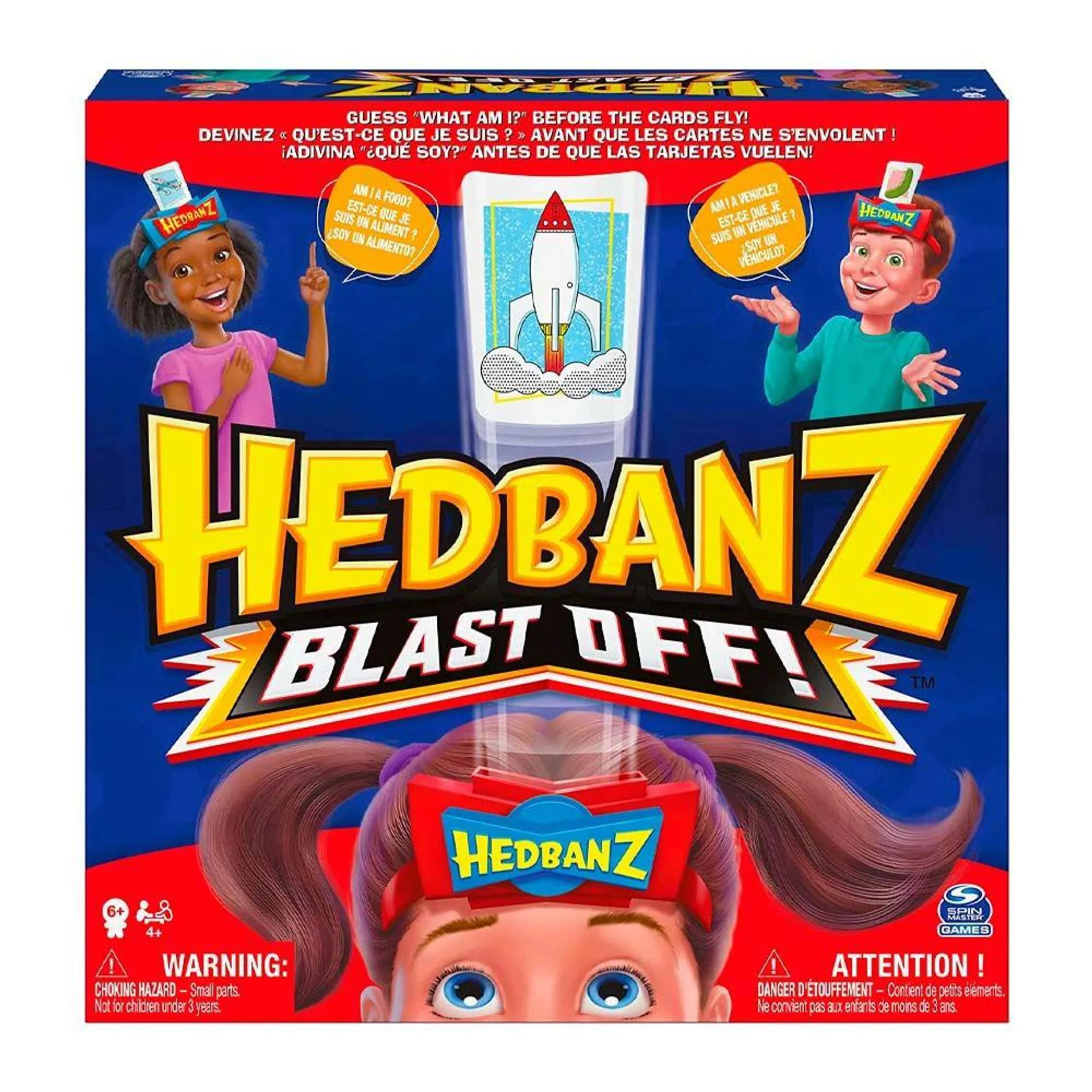 Juego de Mesa Hedbanz Blast Off Spin Master 6066412