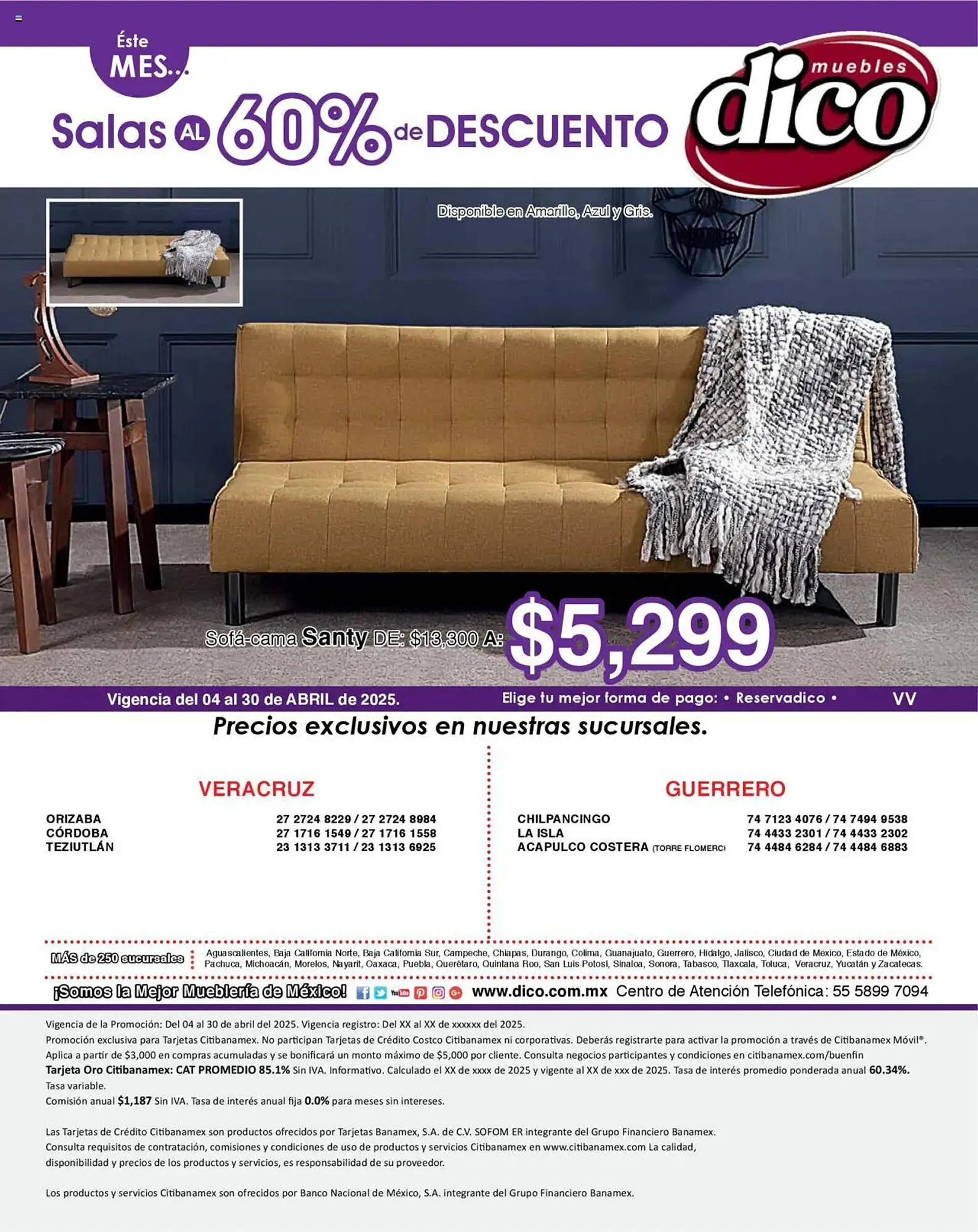 Catálogo de Catálogo Muebles Dico 4 de abril al 30 de abril 2025 - Pagina 16