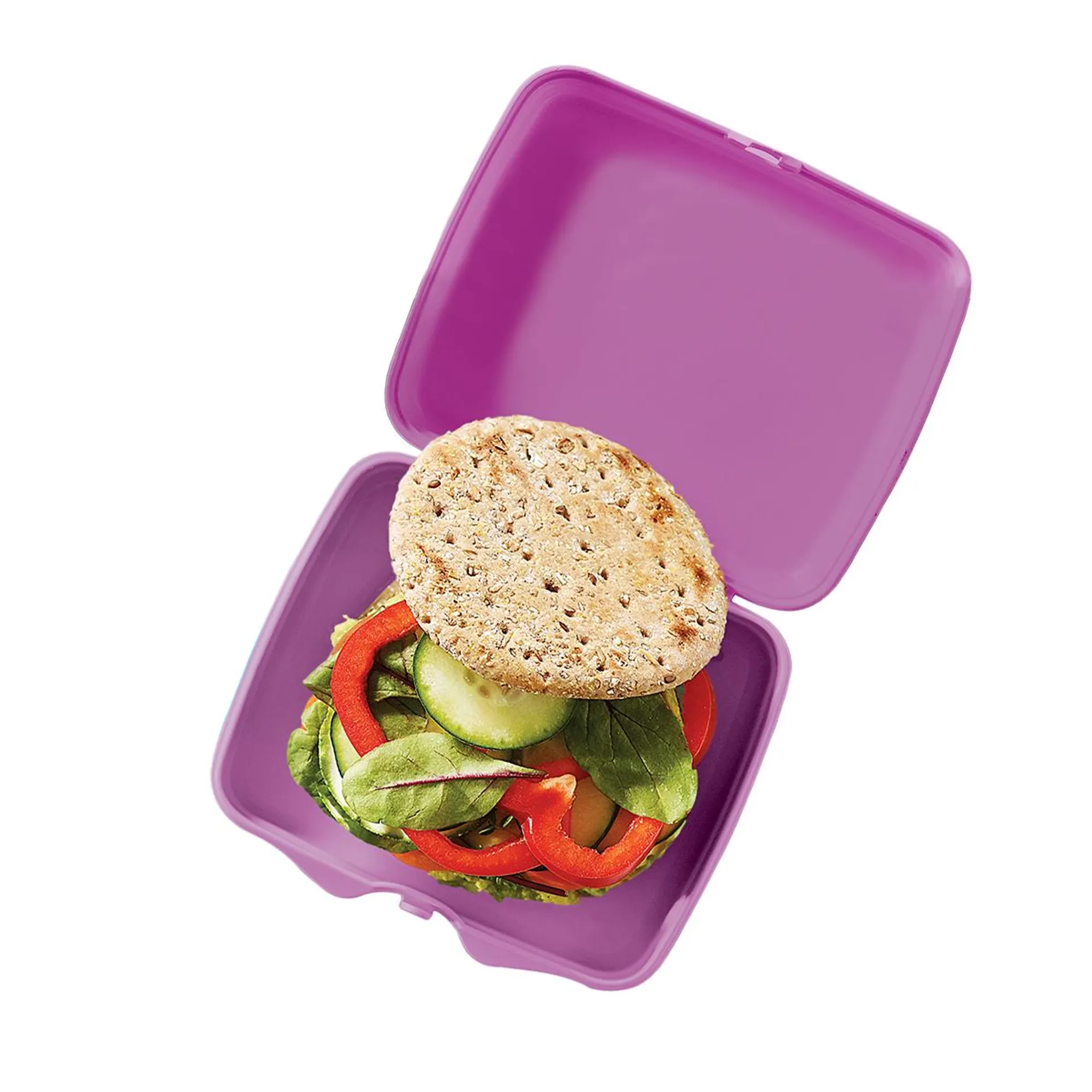 Porta Sandwichs y alimentos sólidos Dimensiones 5 cm alto x 14.8 cm ancho x 13.8cm largo