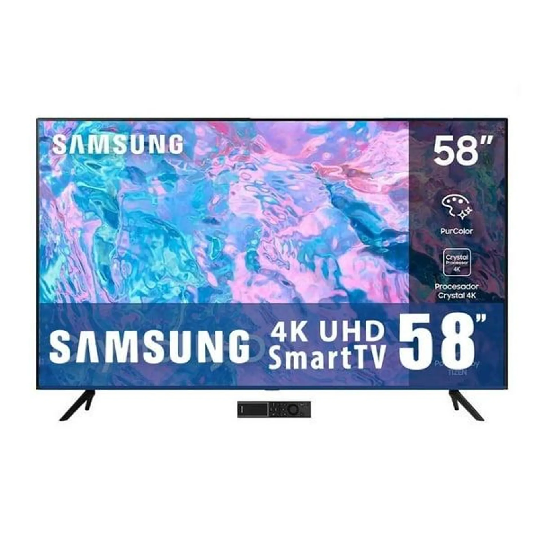 TV Samsung 58 Pulgadas 4K Ultra HD Smart TV LED UN58CU7000FXZX