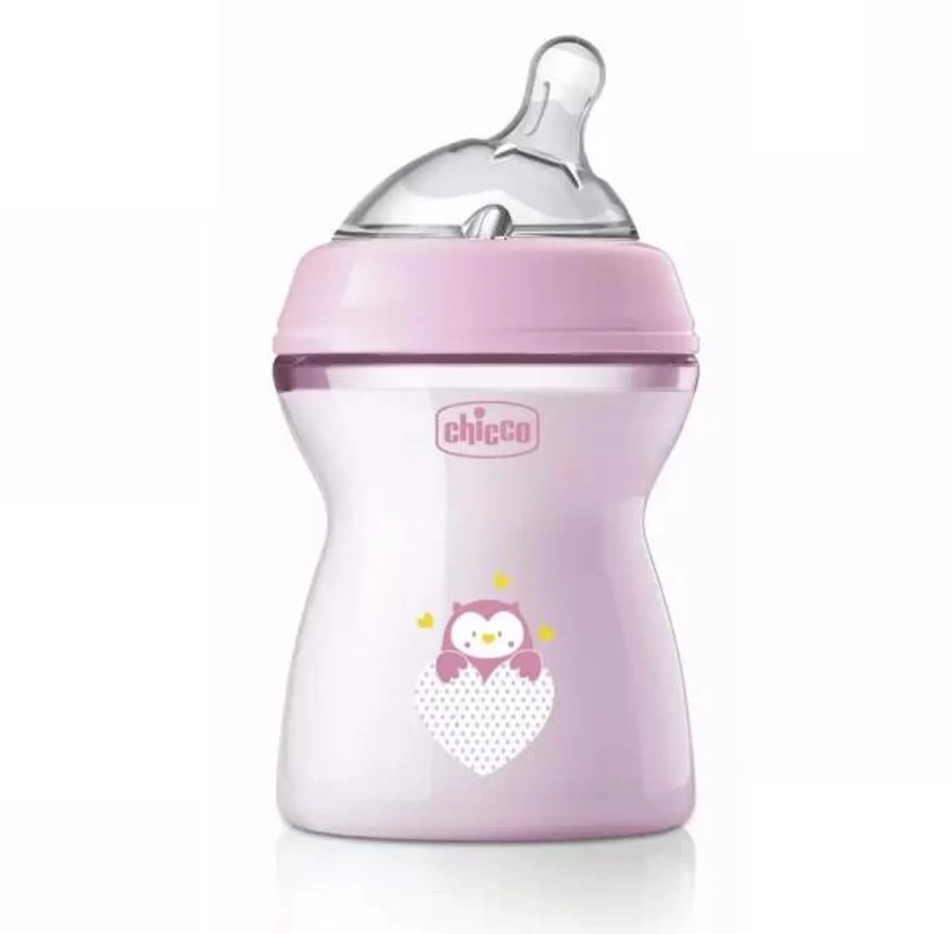 Biberón Chicco natural feeling 2m+ 9oz – 250ml Rosa