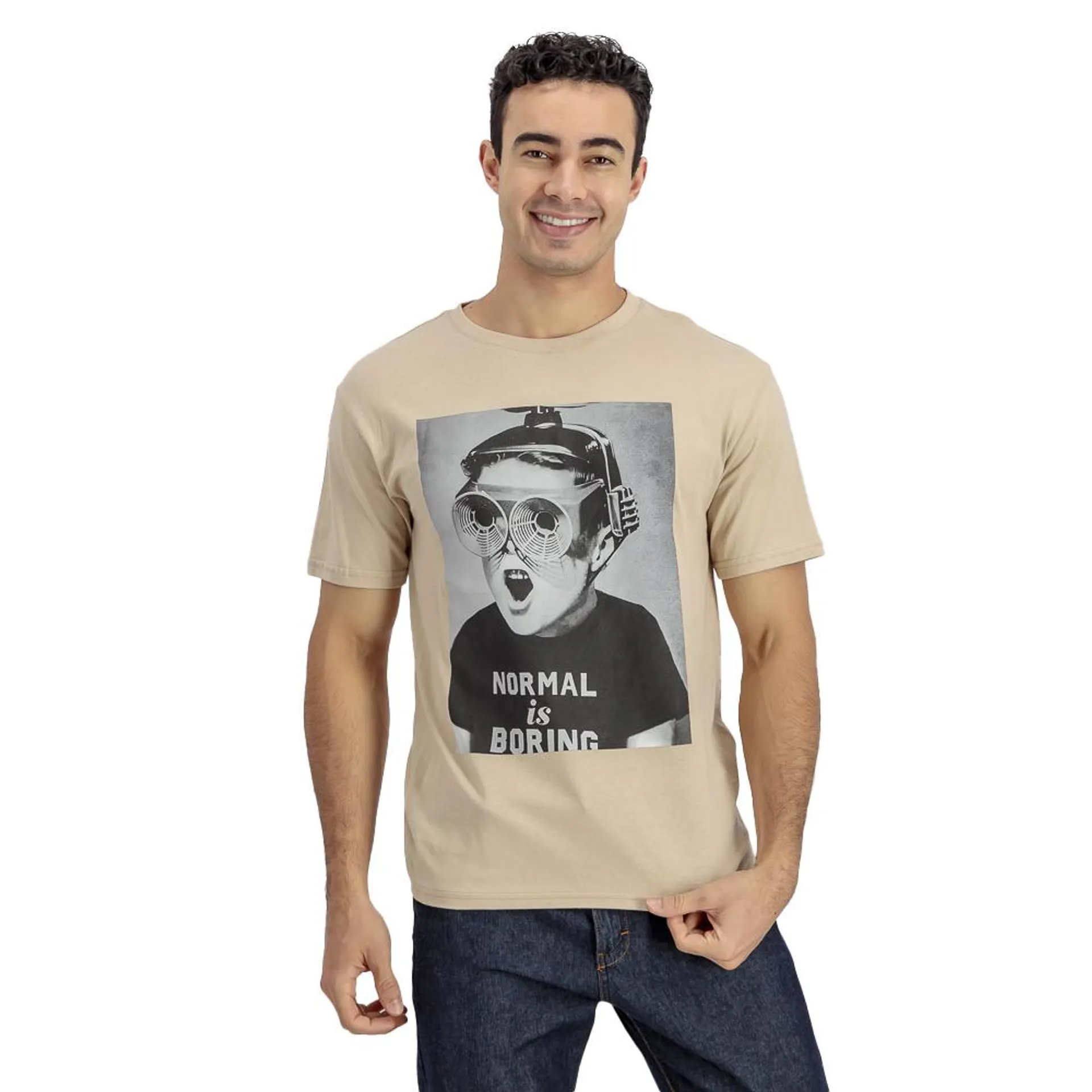 Playera Hummo Hombre Estampado Normal Is Boring