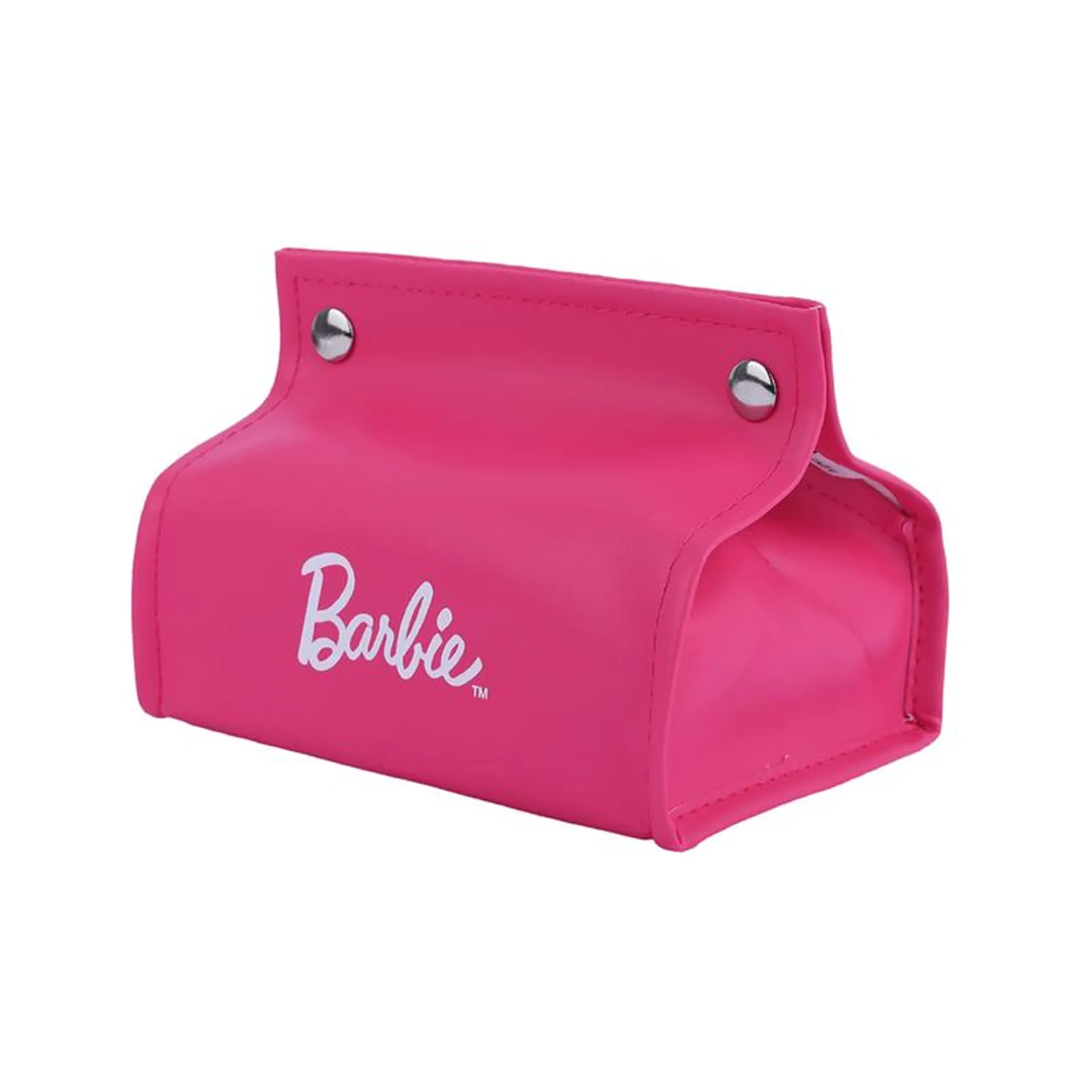 Funda Para Caja De Pañuelos Barbie PVC Rosa 18x11x15 cm