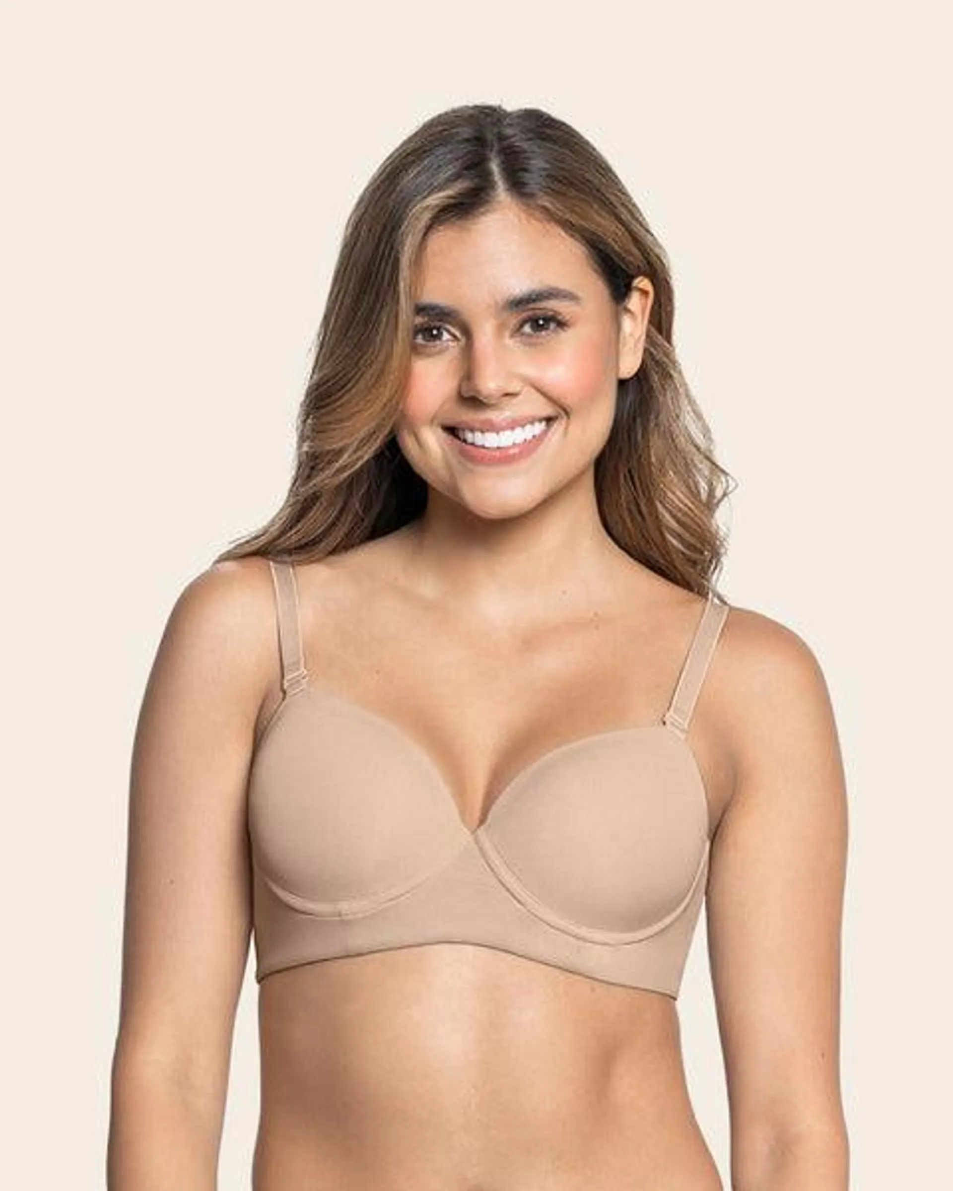 Brasier de realce alto copa lisa