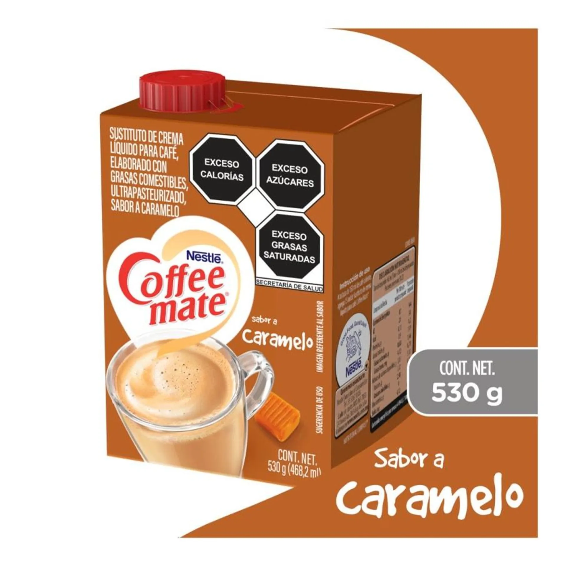 Coffee Mate Caramelo Liquido 530 Gr Aa