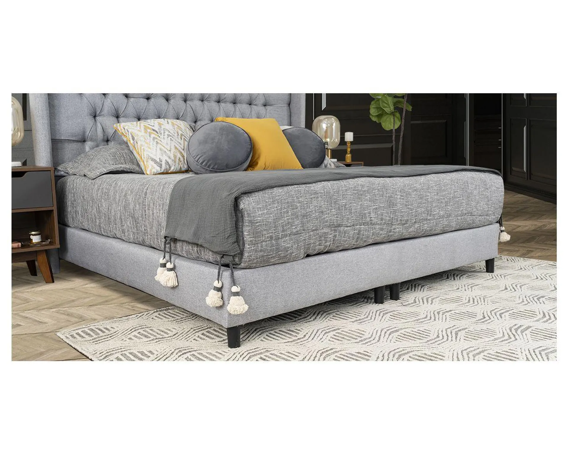 Base De Cama King Size Estela Plata