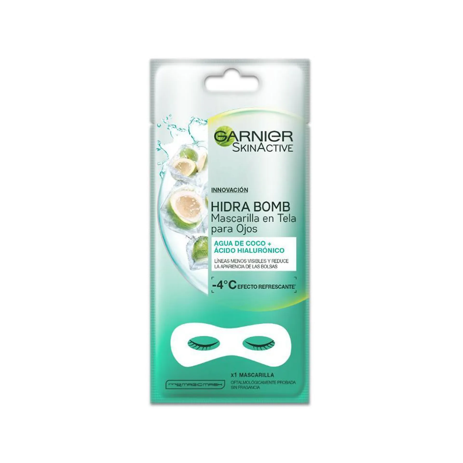 SKIN ACTIVE MASCARILLA FACIAL ANTI OJERAS COCO HIDRA BOMB - GARNIER