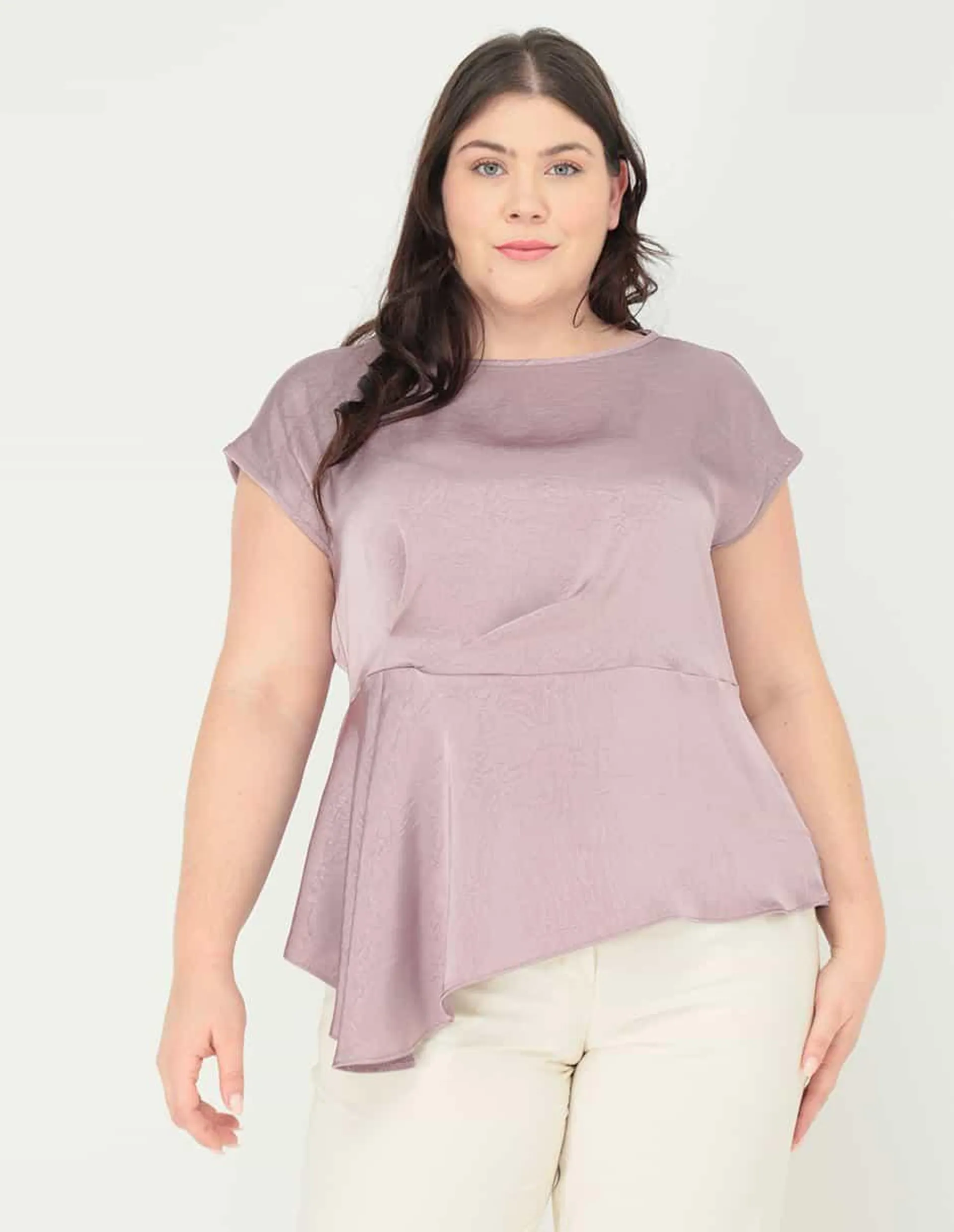 Blusa Contempo Plus manga corta para mujer