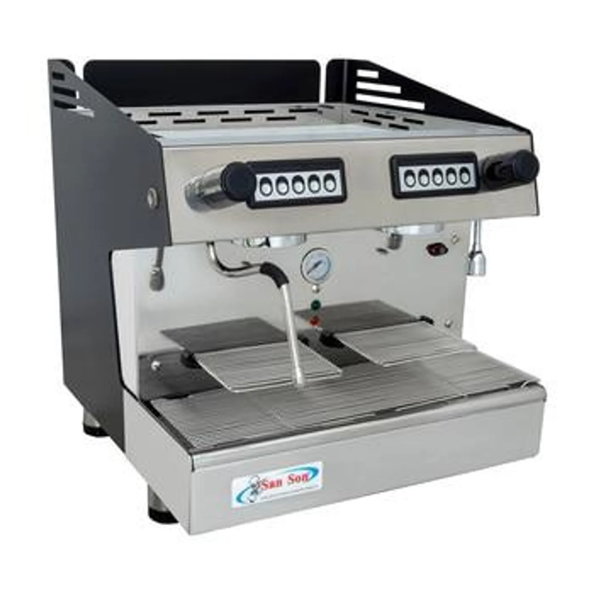 Cafetera electrónica San Son de 6 litros, acero inoxidable