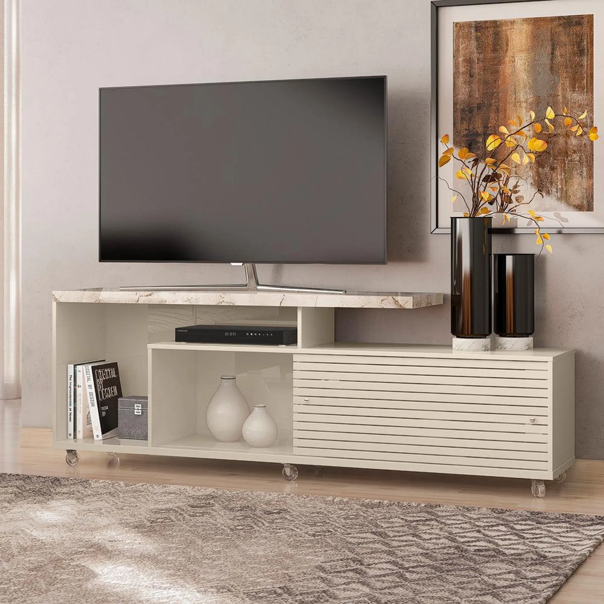 Mueble moderno para TV tipo gabineta rack Frizz 180 cm (65")