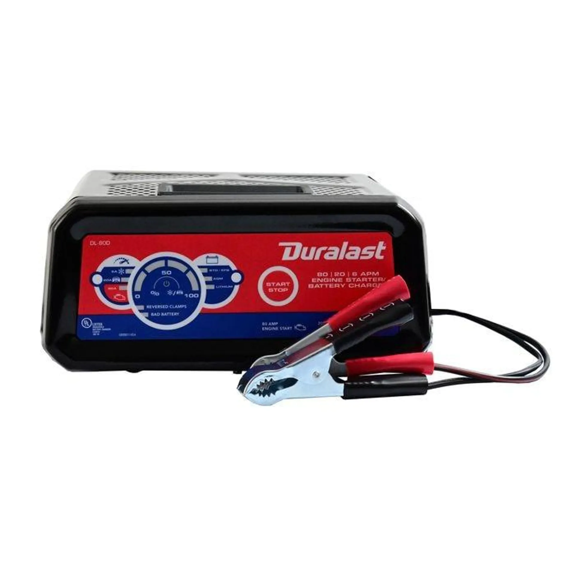 Duralast Cargador de Bateria de 80 Amperes 12 Volts DL-80D