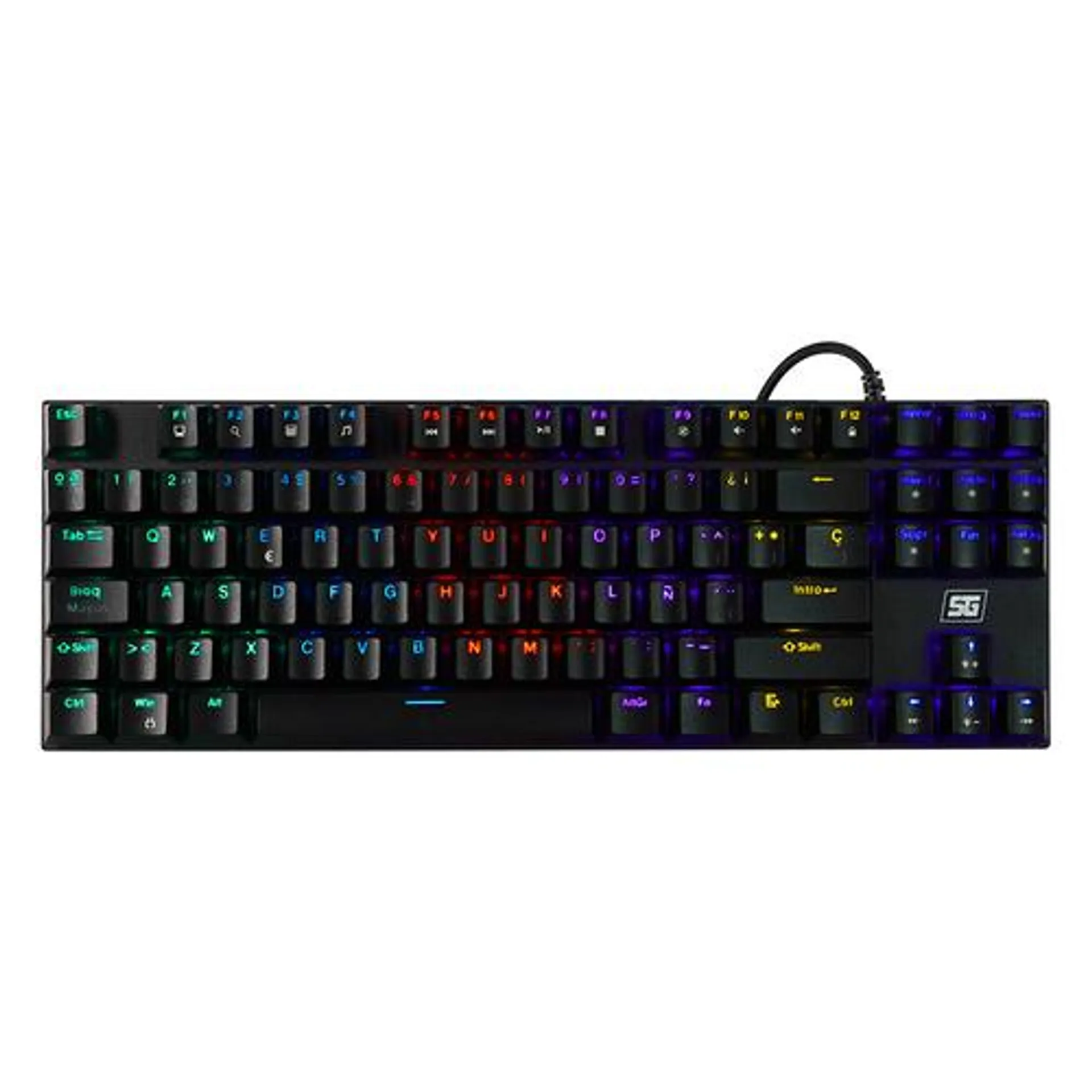 Teclado Mecanico Gamer Vorago Start The Game Kb-600 Rgb 65% Anti-Ghosting Alámbrico Usb