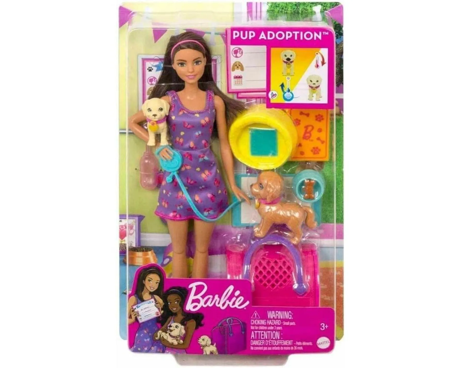 Barbie Set de Juego Adopta un Perrito