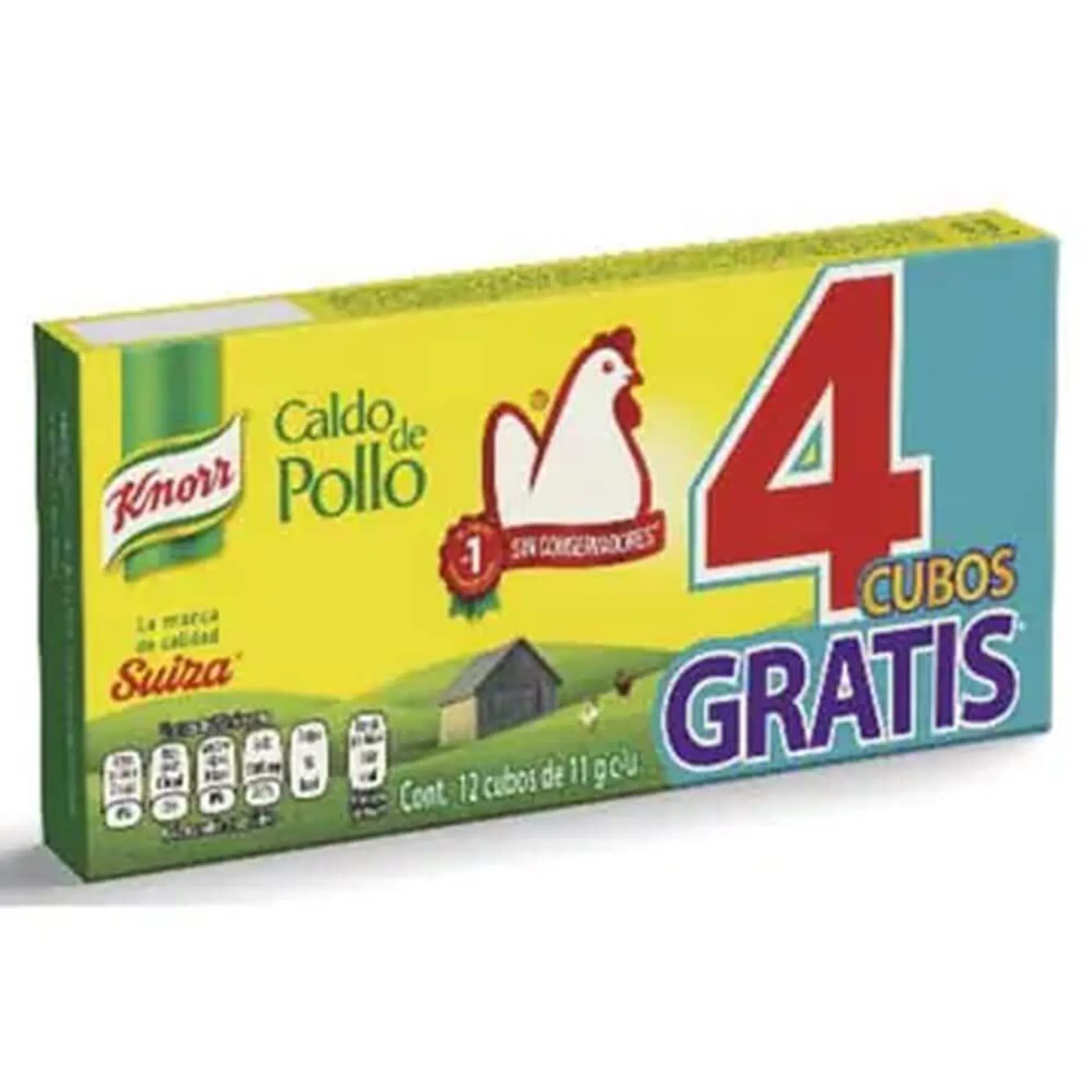 Caldo de Pollo Knorr Suiza 12 Cubos