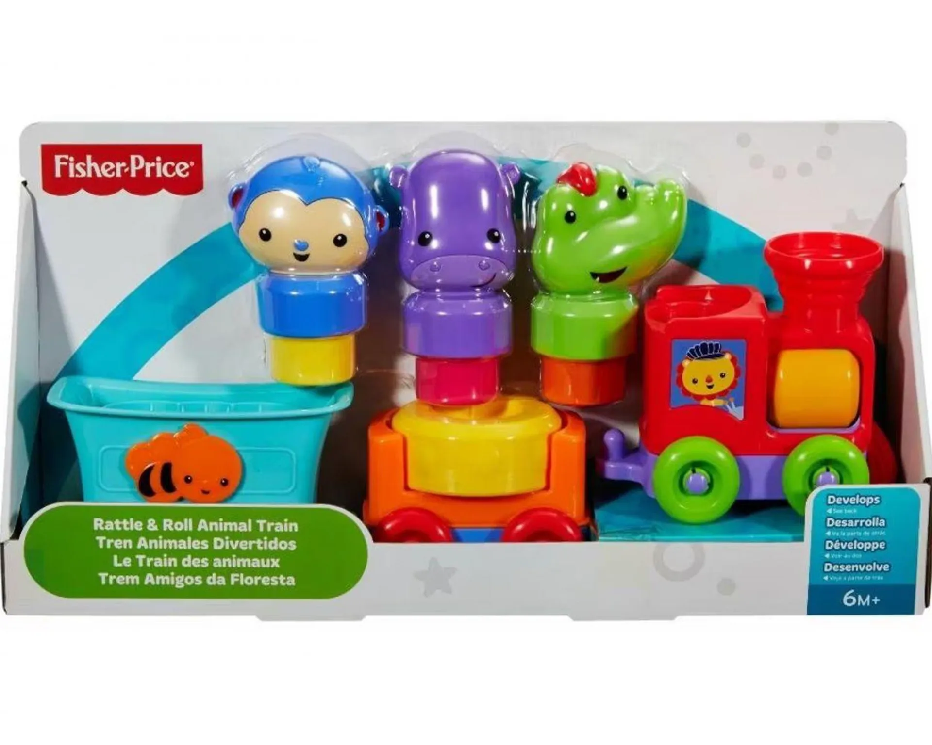 Fisher Price Safari Tren de Animalitos Divertidos