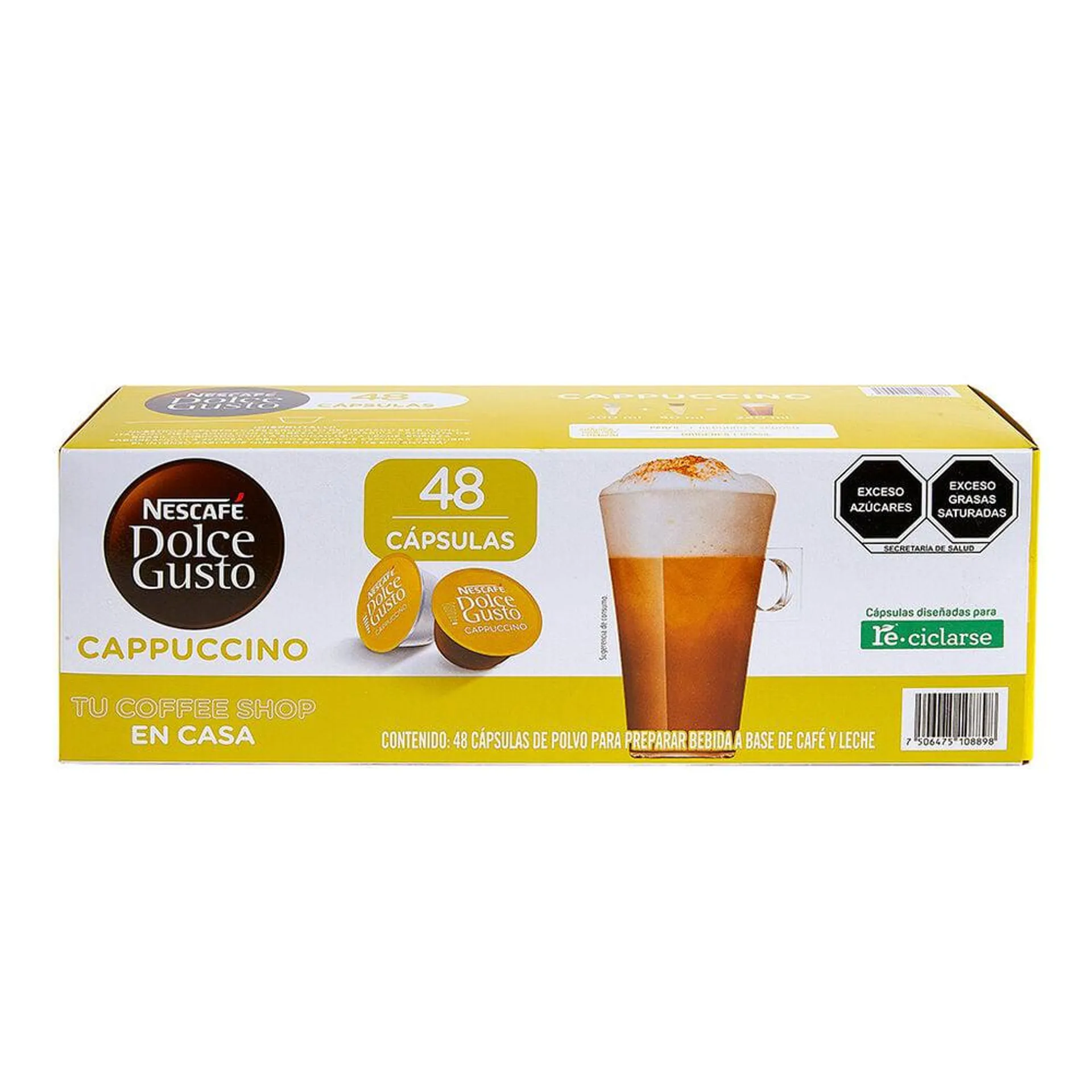 Cápsulas para Café Cappuccino Nescafé Dolce Gusto 48 pzas