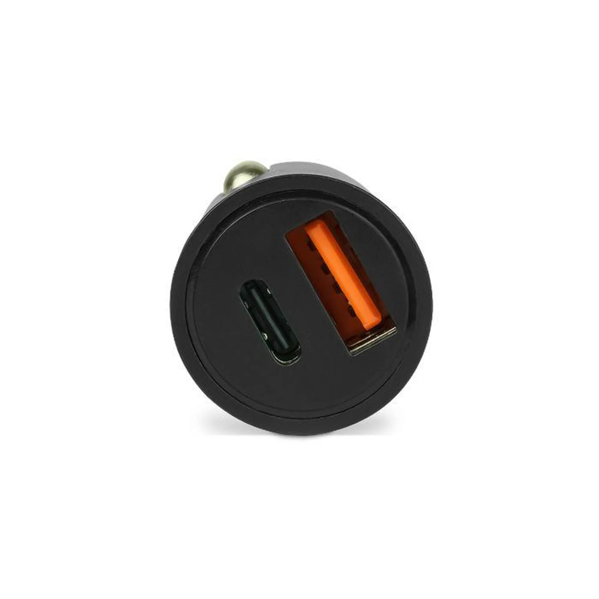 Cargador Para Auto Vorago Au-305-Bk Usb-C Y Usb-A 20W Carga Rápida Negro