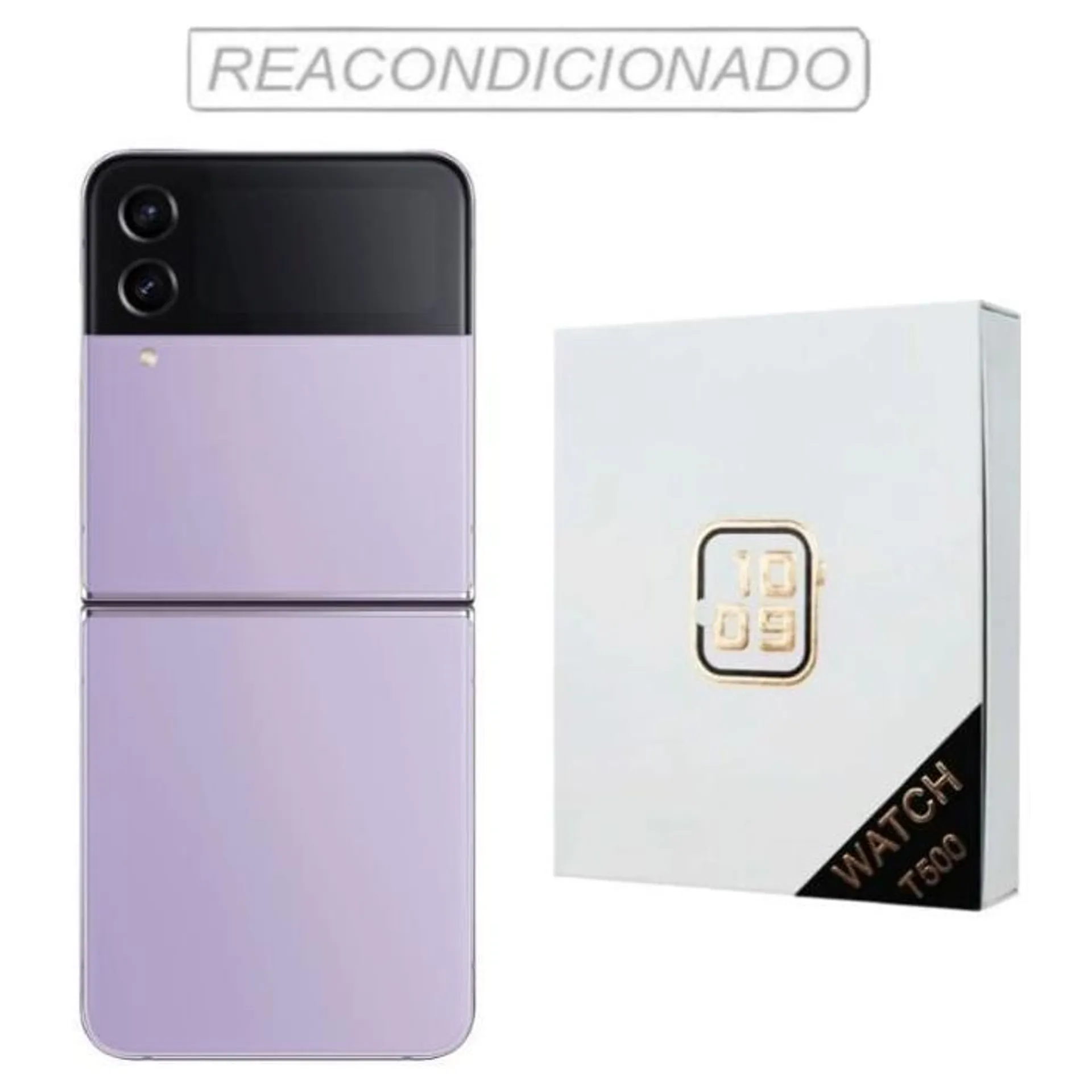 Samsung z flip4 Reacondicionado 128GB morado + reloj genérico