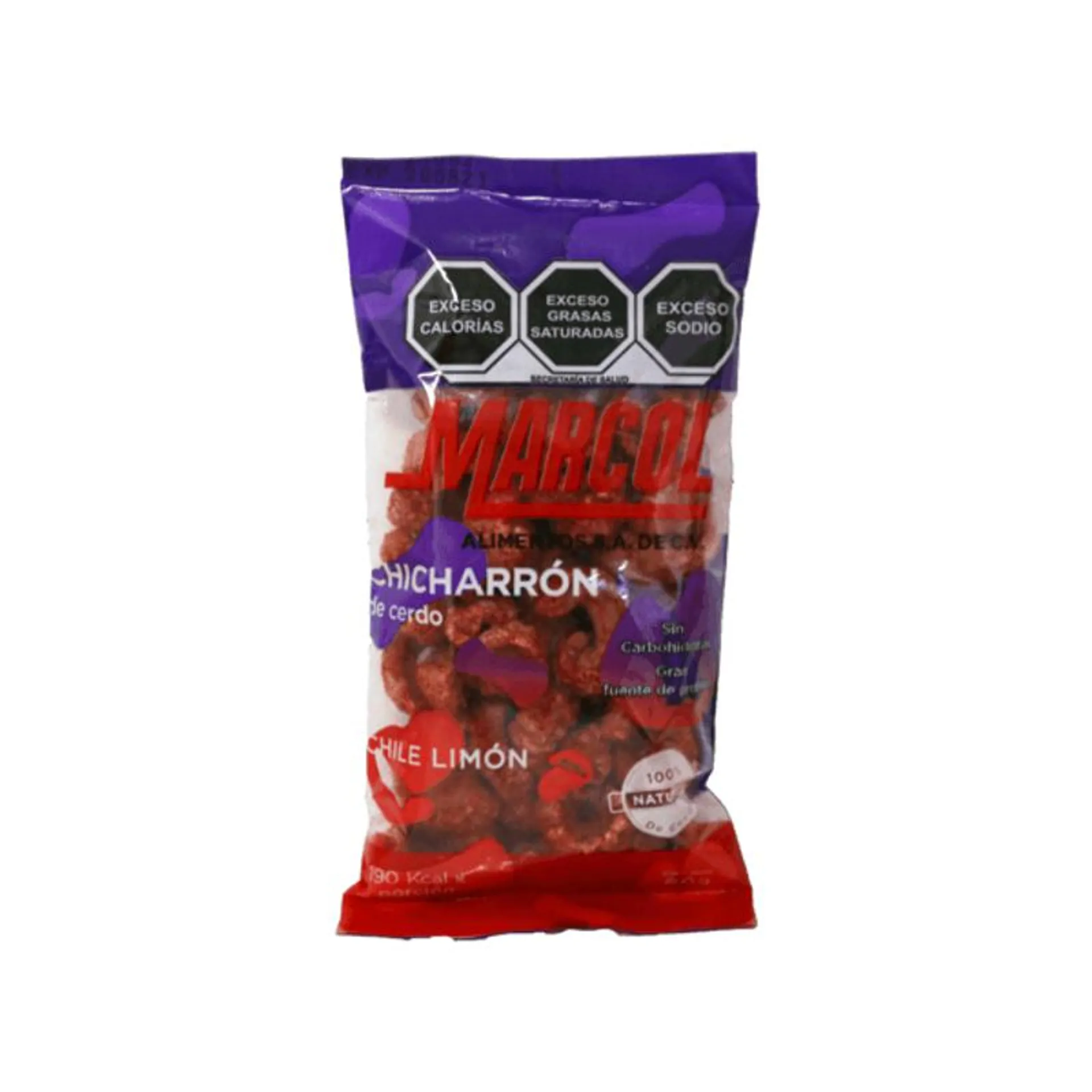 Mar Col Chicharron de Cerdo Chile Y Limon 60 g