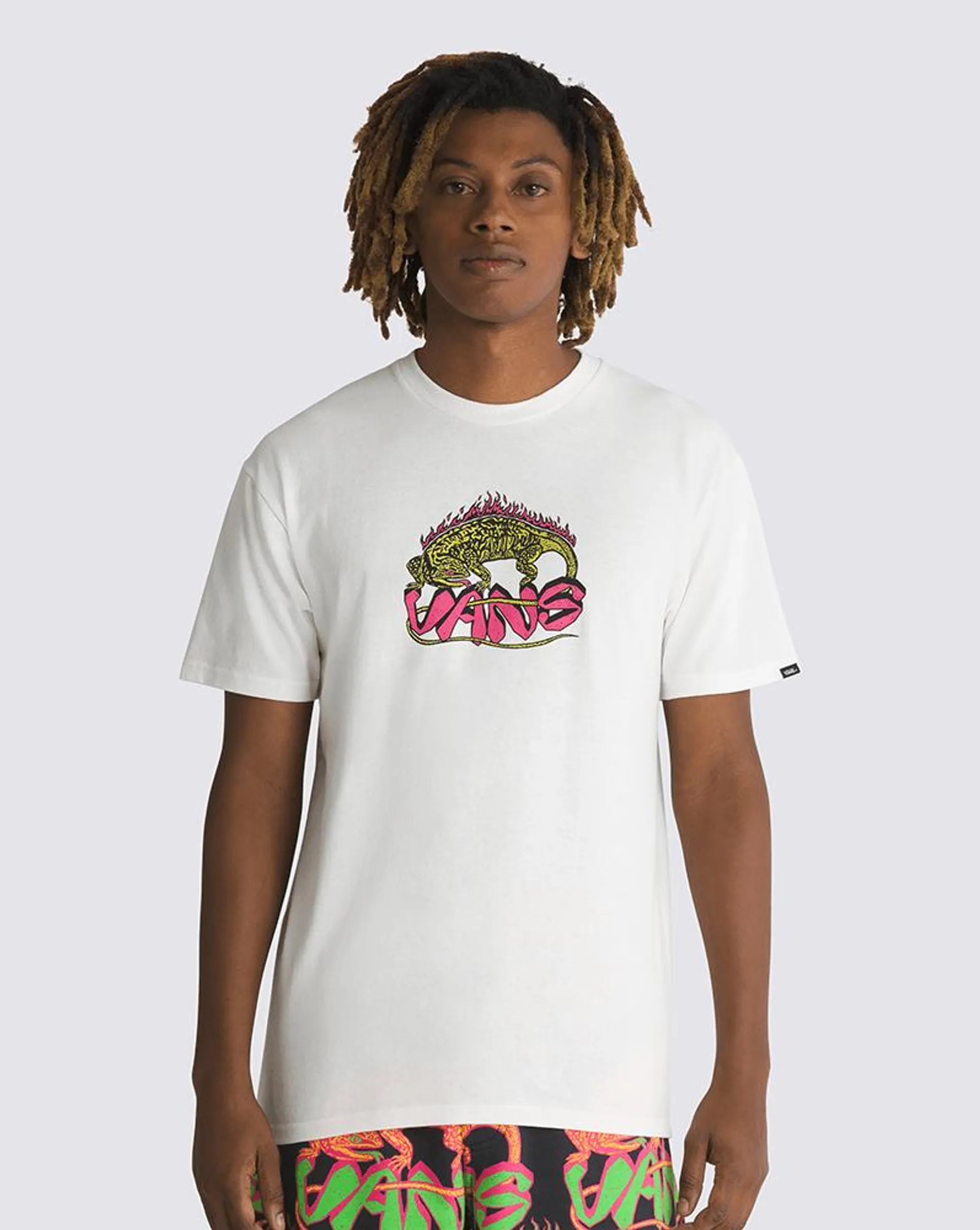 Playeras Fiery Friend Blanco 5FS8