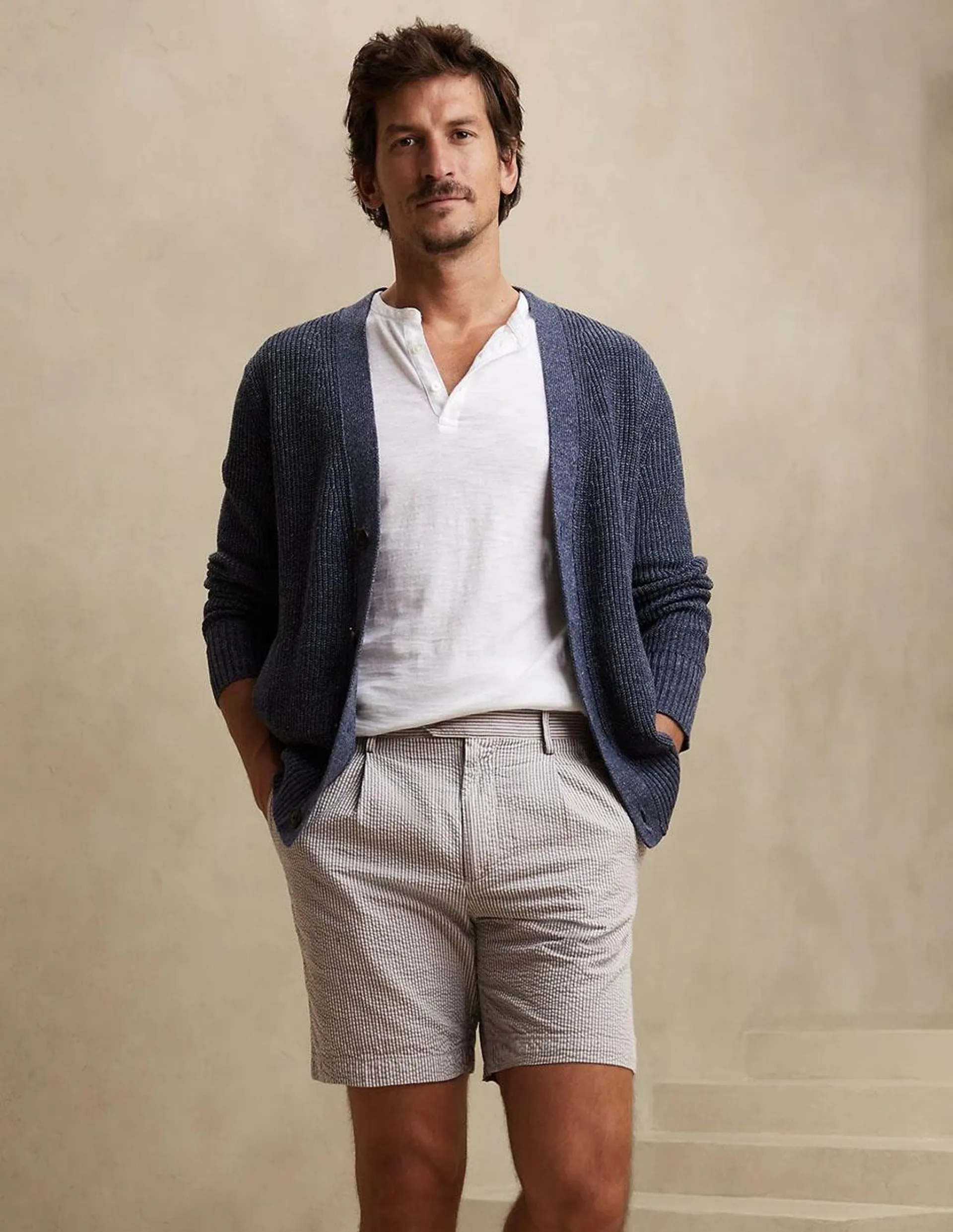 Bermuda de algodón para hombre