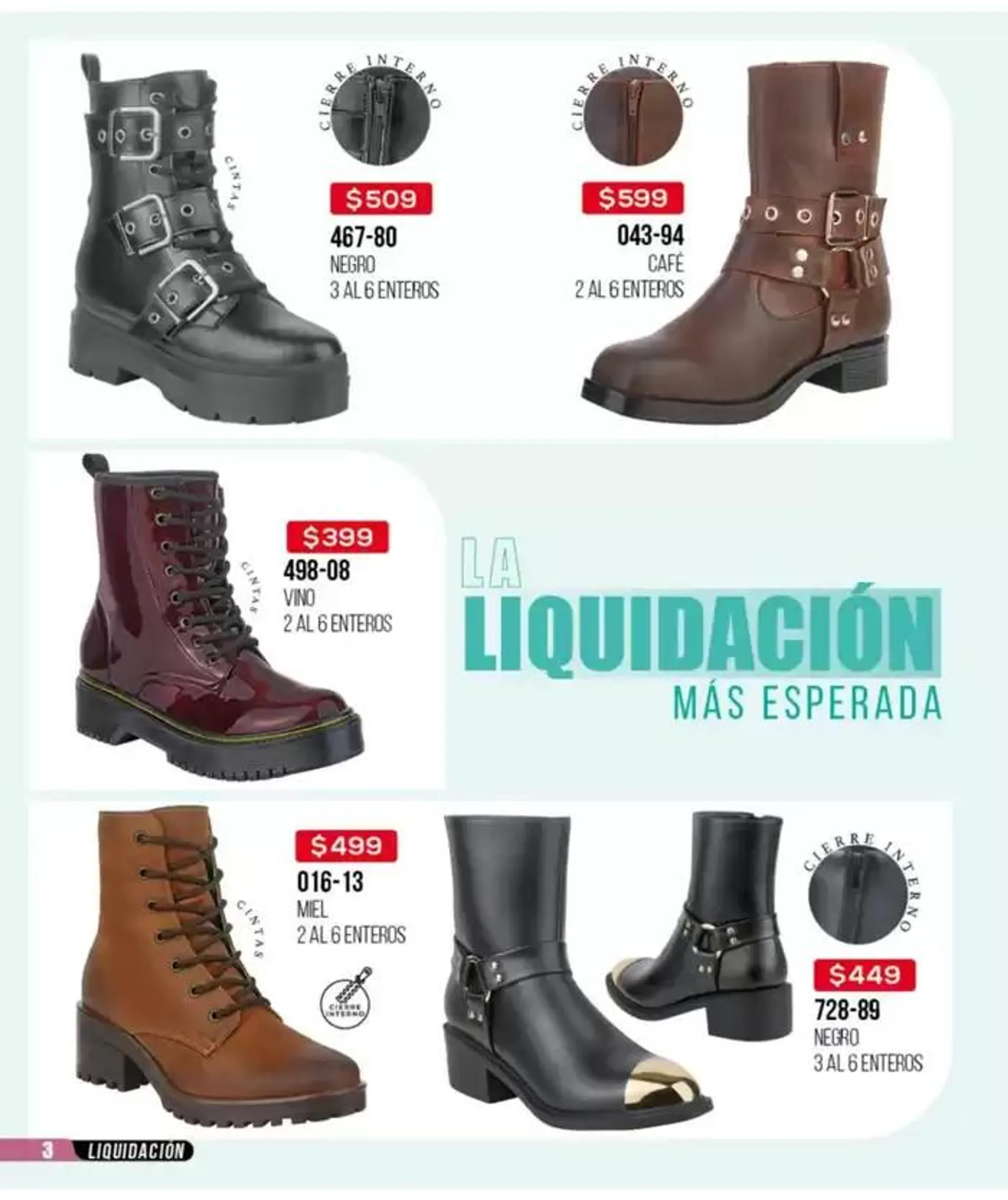Catálogo de Catálogo Cklass Liquidación Calzado 2025 México 31 de marzo al 31 de agosto 2025 - Pagina 4