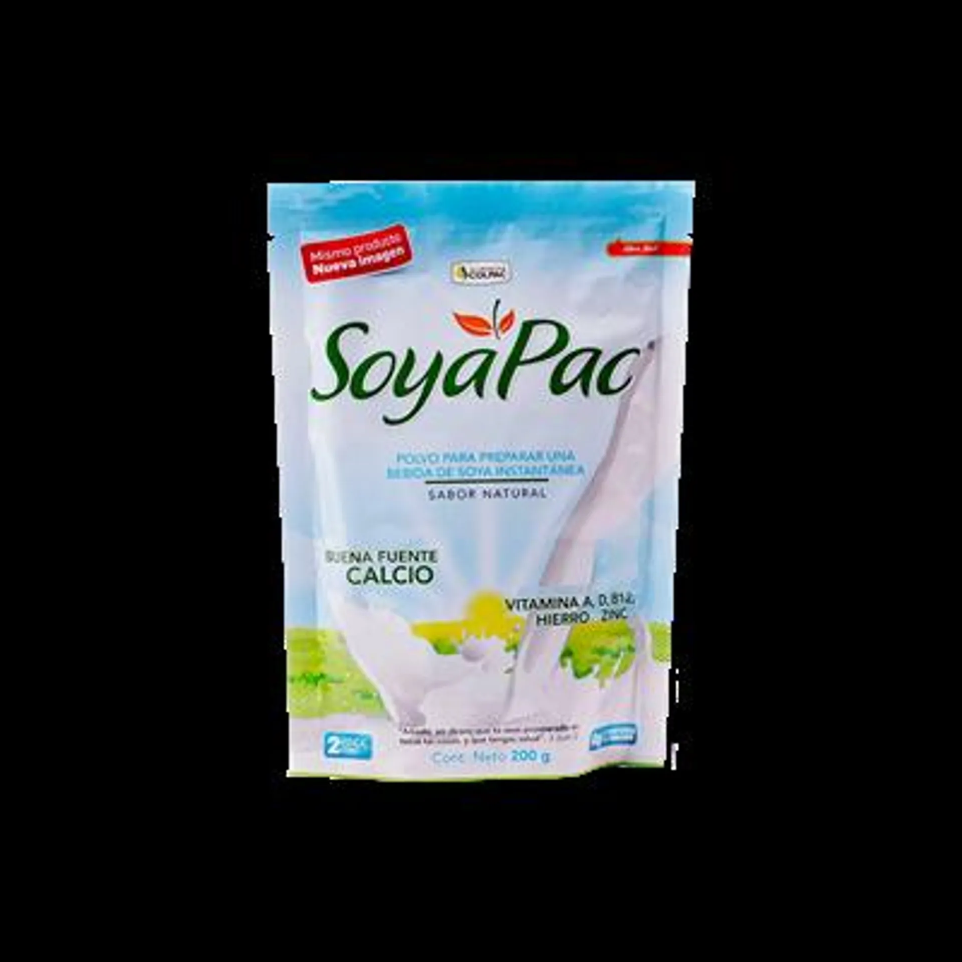 LECHE DE SOYA POLVO SOYA PAC 200 GRAMOS