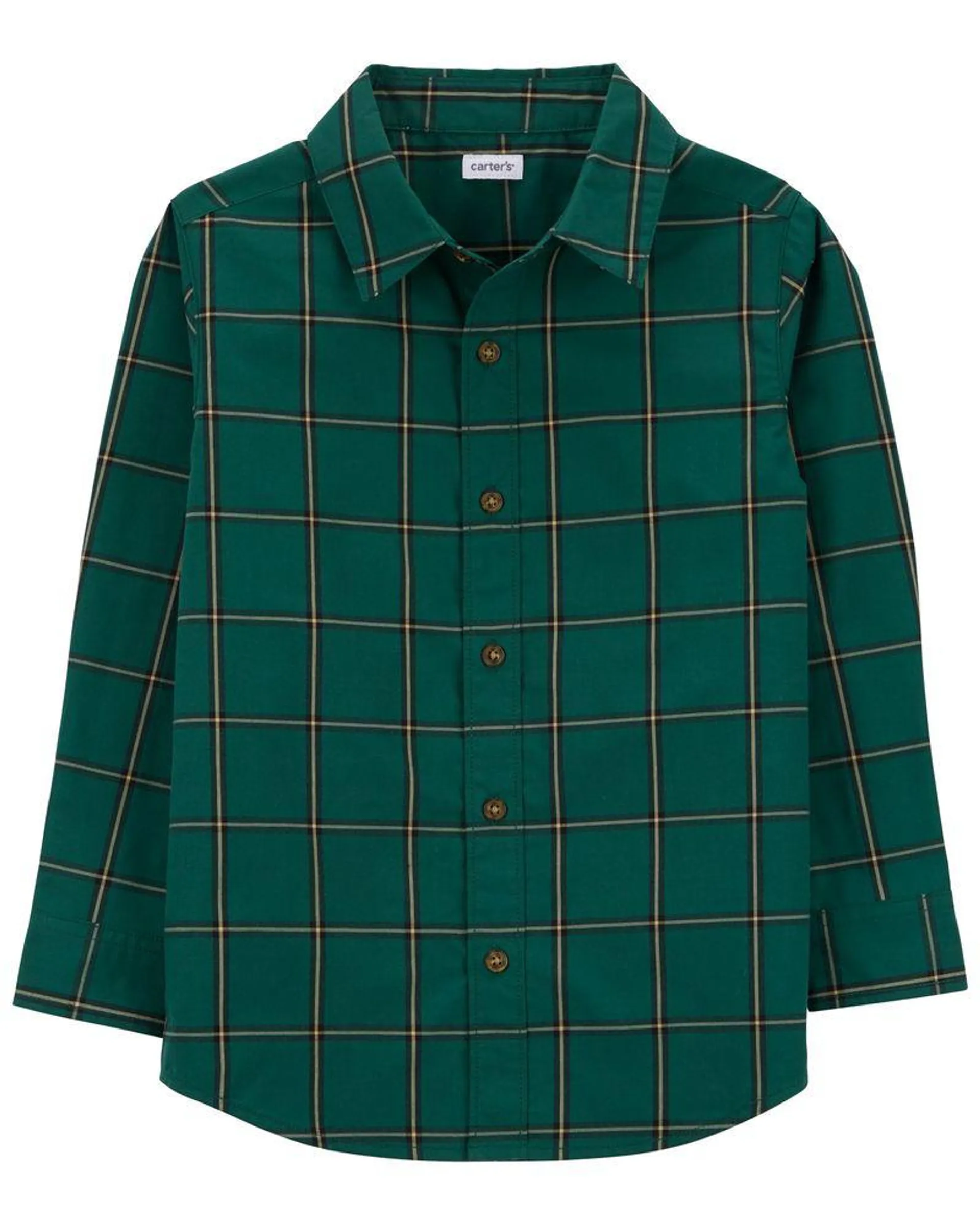 Camisa A Cuadros Con Botones Carter's