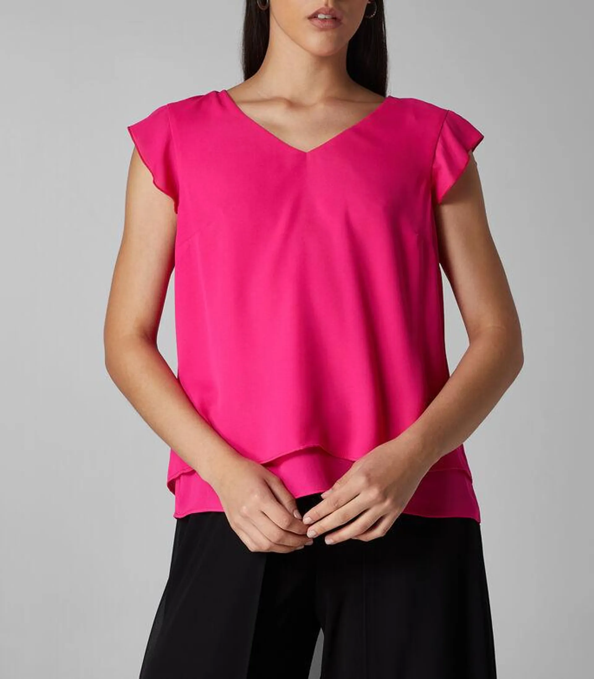 Blusa con manga corta Mujer