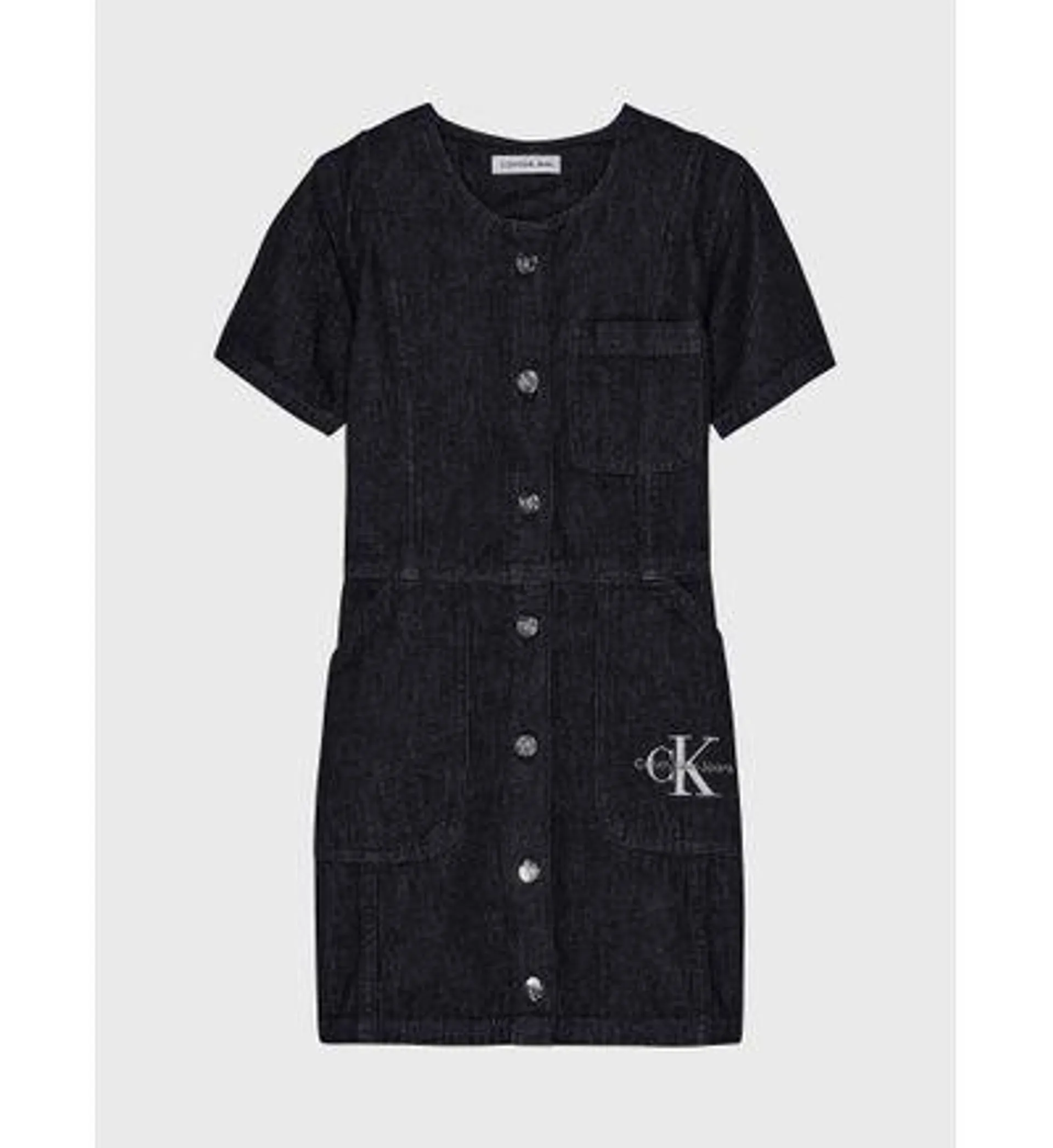 Vestido Calvin Klein Denim Niña Negro