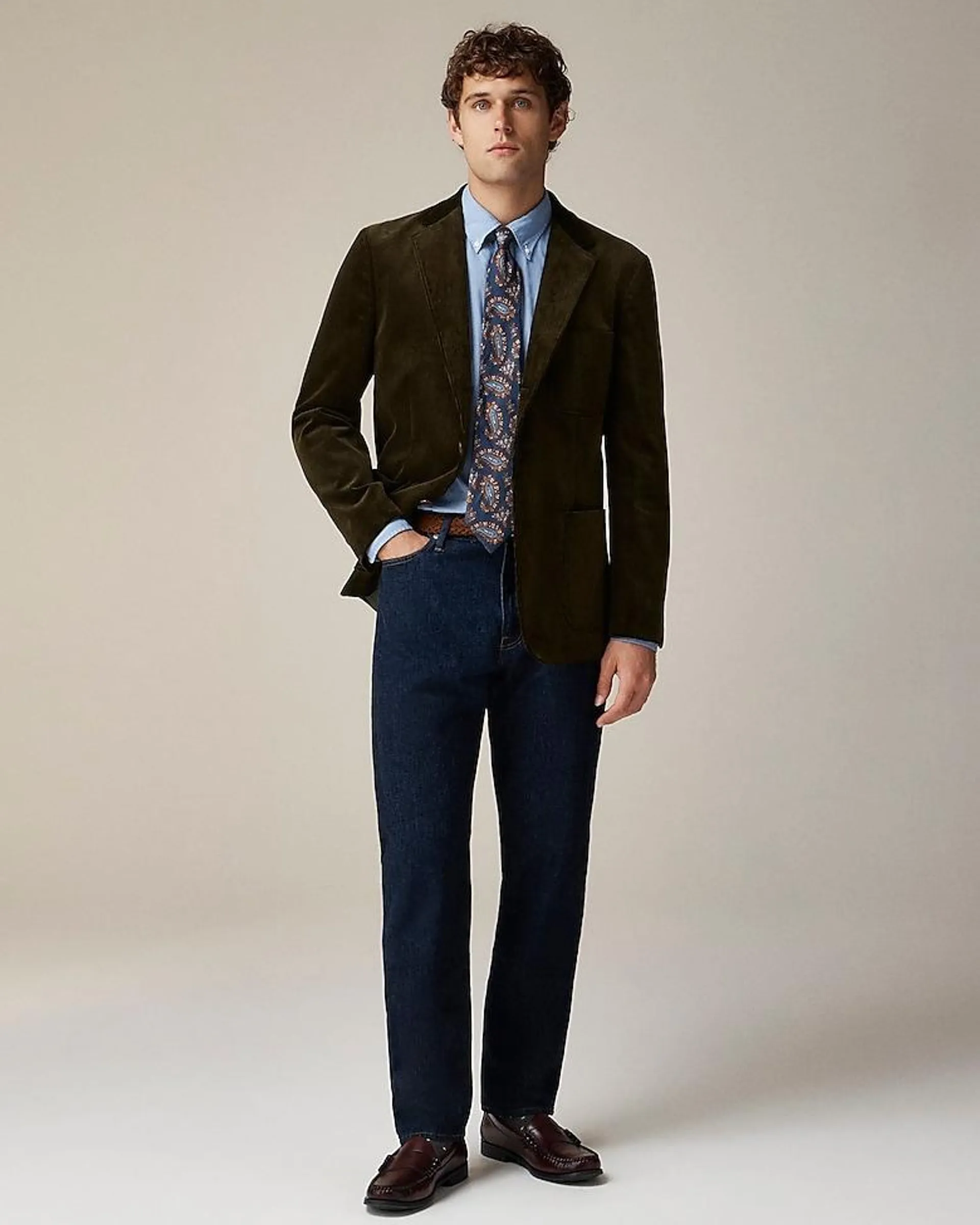 Crosby Classic-fit blazer in English cotton corduroy