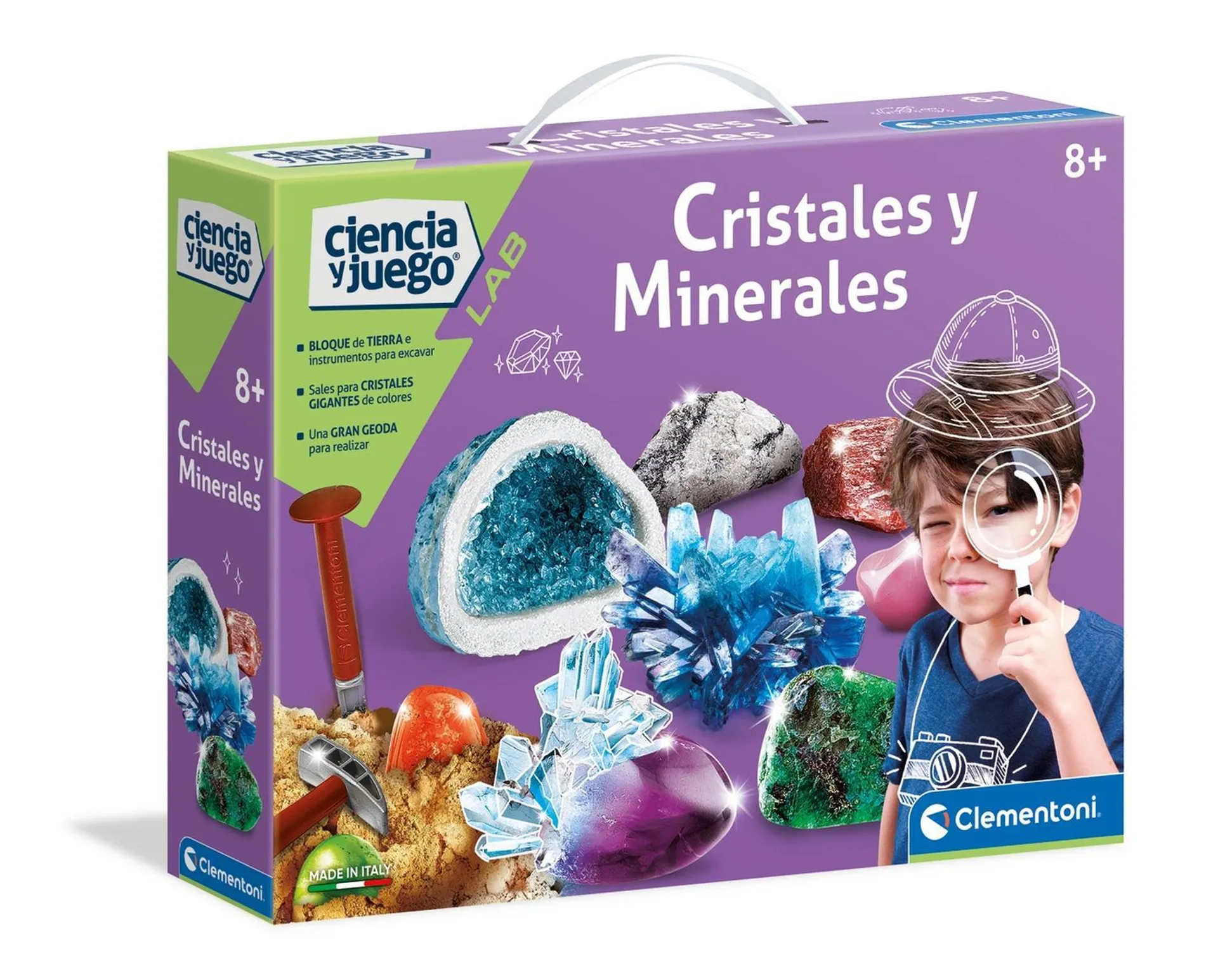 Juego De Excavación Cristales y Minerales Ciencia Clementon