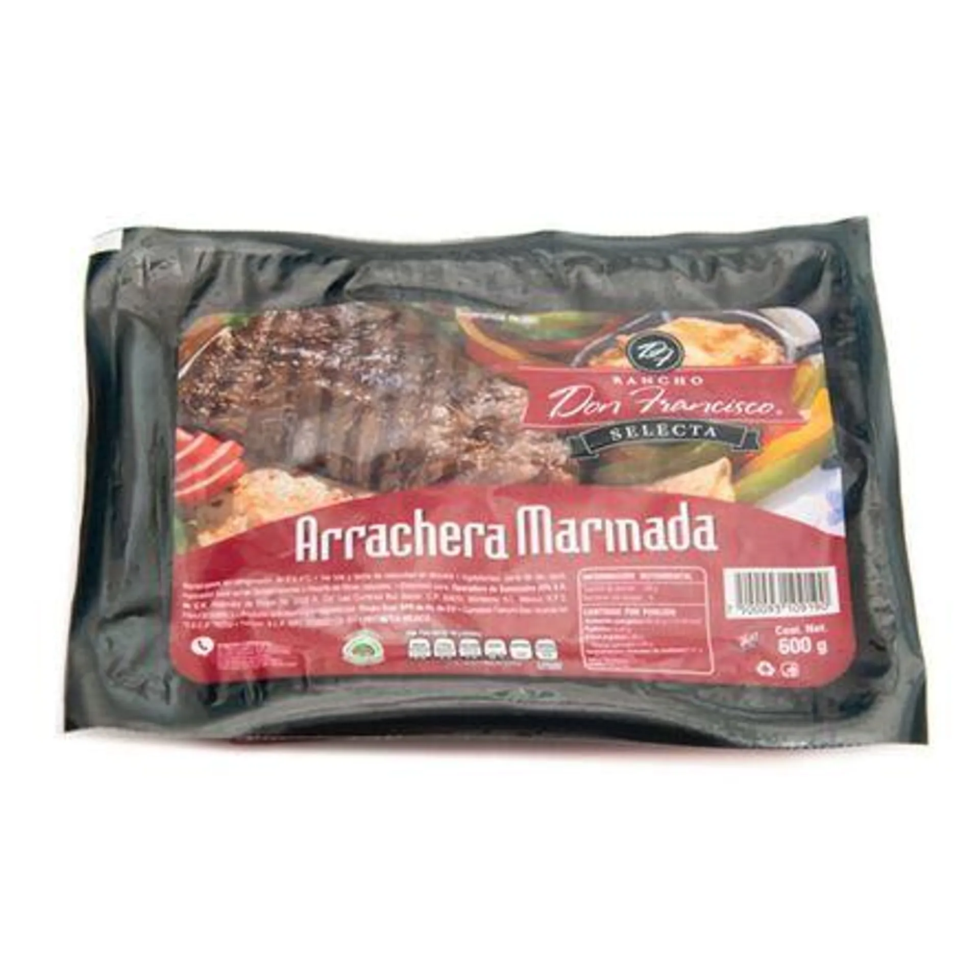 Arrachera de Res Marinada Rancho Don Francisco Selecta 600 gr