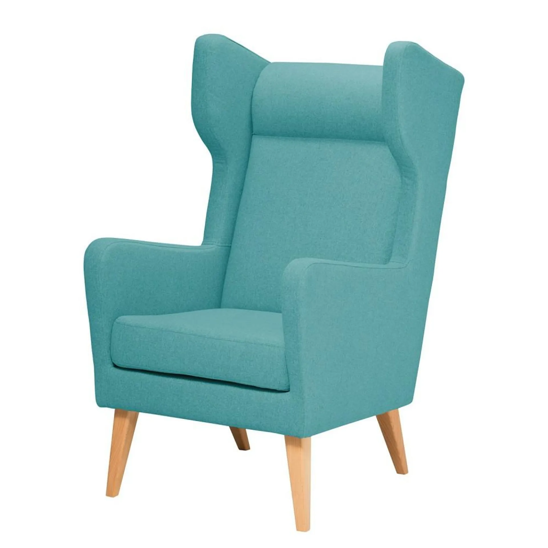 Jensen - Sillón oreja estilo clásico color turquesa