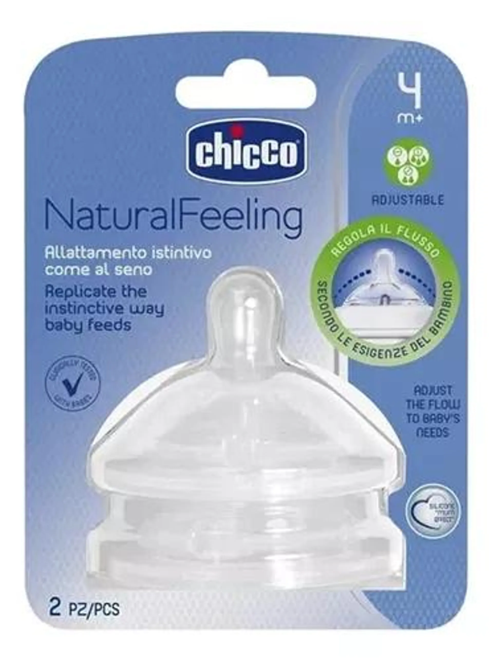 Chicco Tetina Natural Feeling Flujo Regulable 4