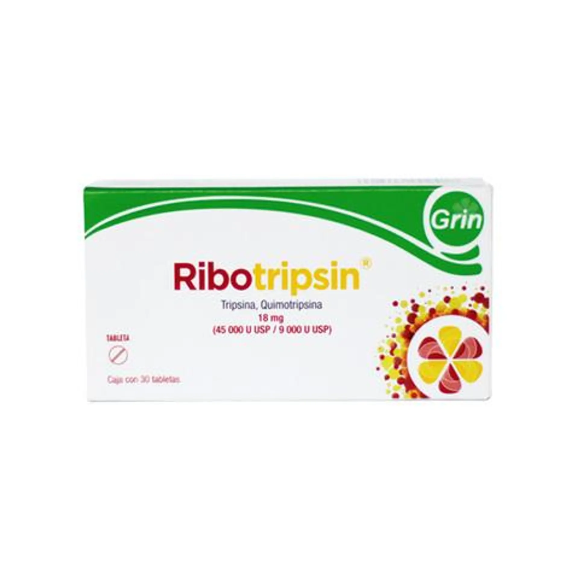 Ribotripsin 30 Tableta Caja