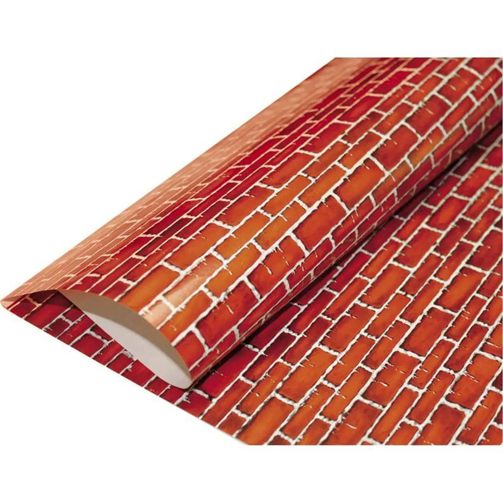 Papel Fantasía Couché de 50 x 70 cm Ladrillo Chico con 10 Hojas Galas