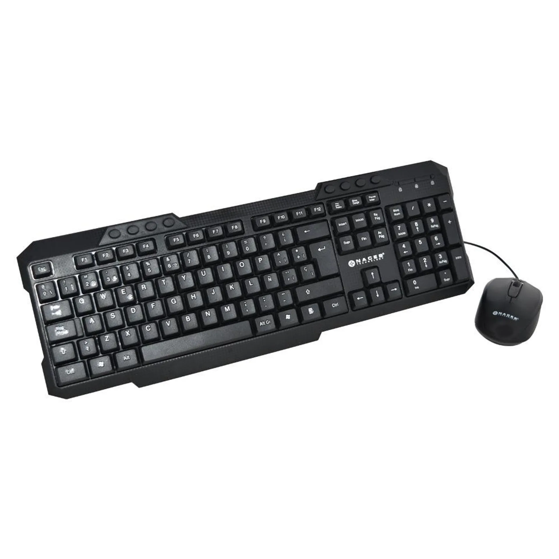 Kit Teclado Y Mouse Naceb Usb Multimedia 1000 Dpi Na-618N