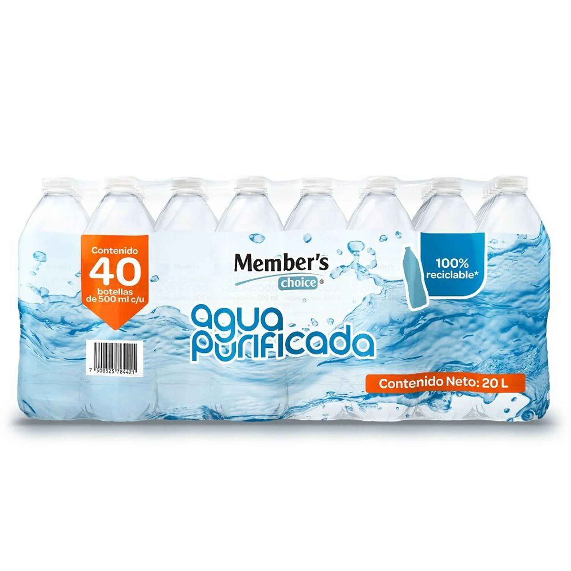 Agua Purificada Members Choice 40 / 500 ml