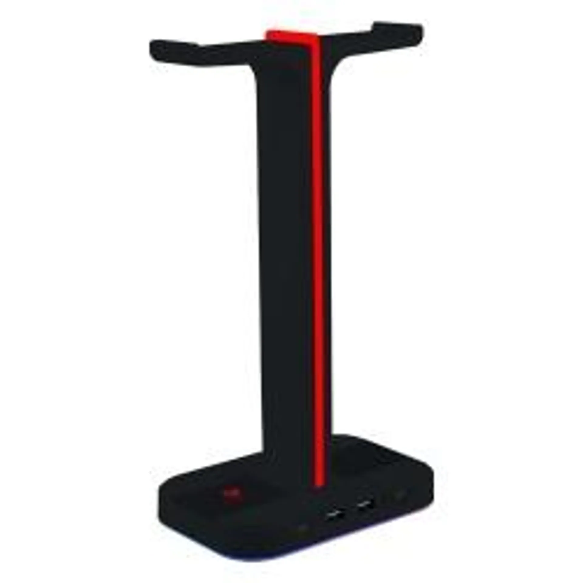 Balam Rush Base para Audífonos Gamer Atlas Pro HRX20 RGB, 2x USB, Negro/Rojo