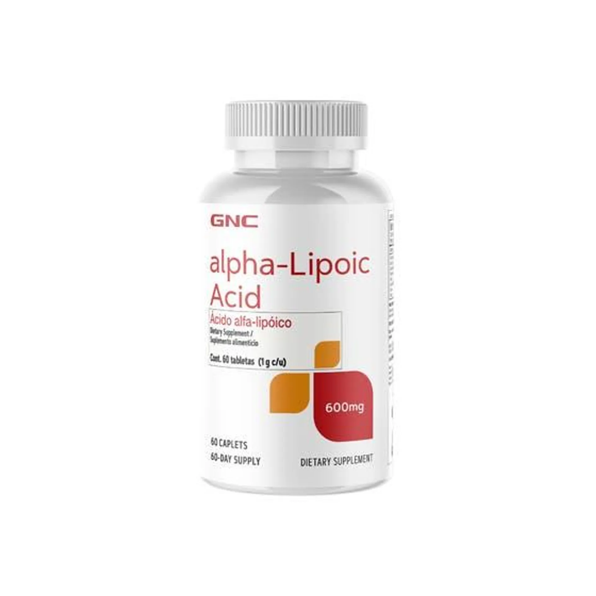 Ácido Alfa Lipoico 600 mg GNC 60 Tabletas