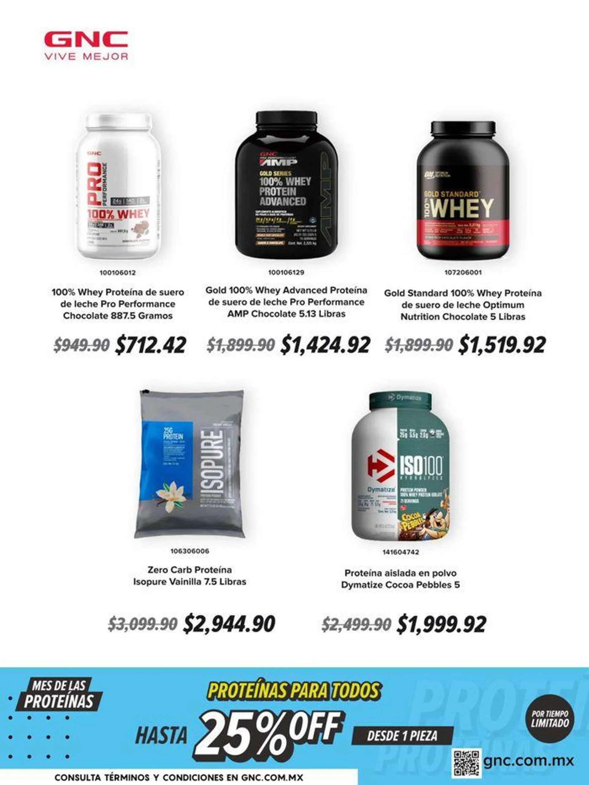 Proteínas para todos - hasta 25% off - 2