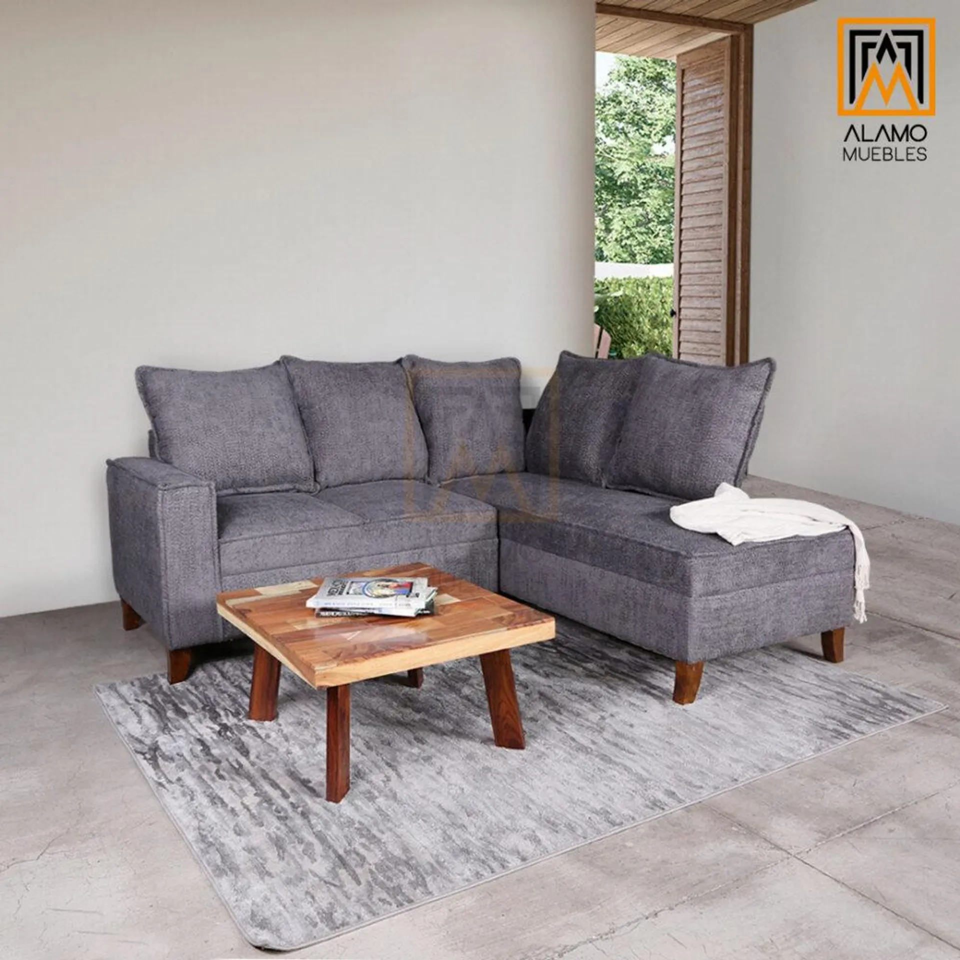 Sala Loft Gris Charcoal