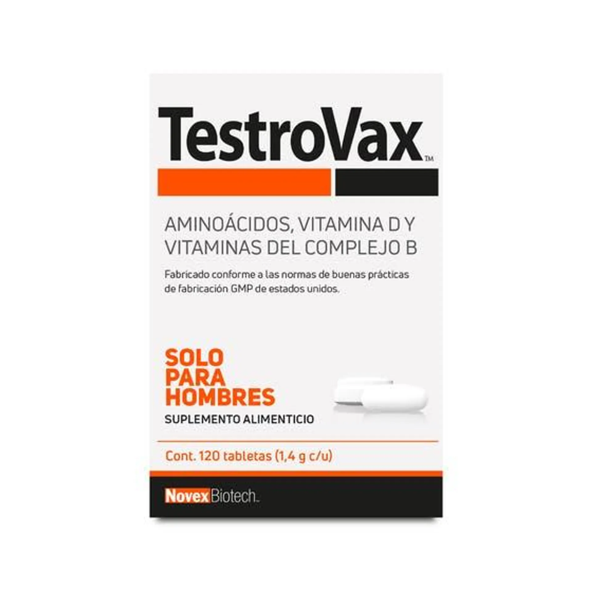 TestroVax Novex Biotech 120 Tabletas