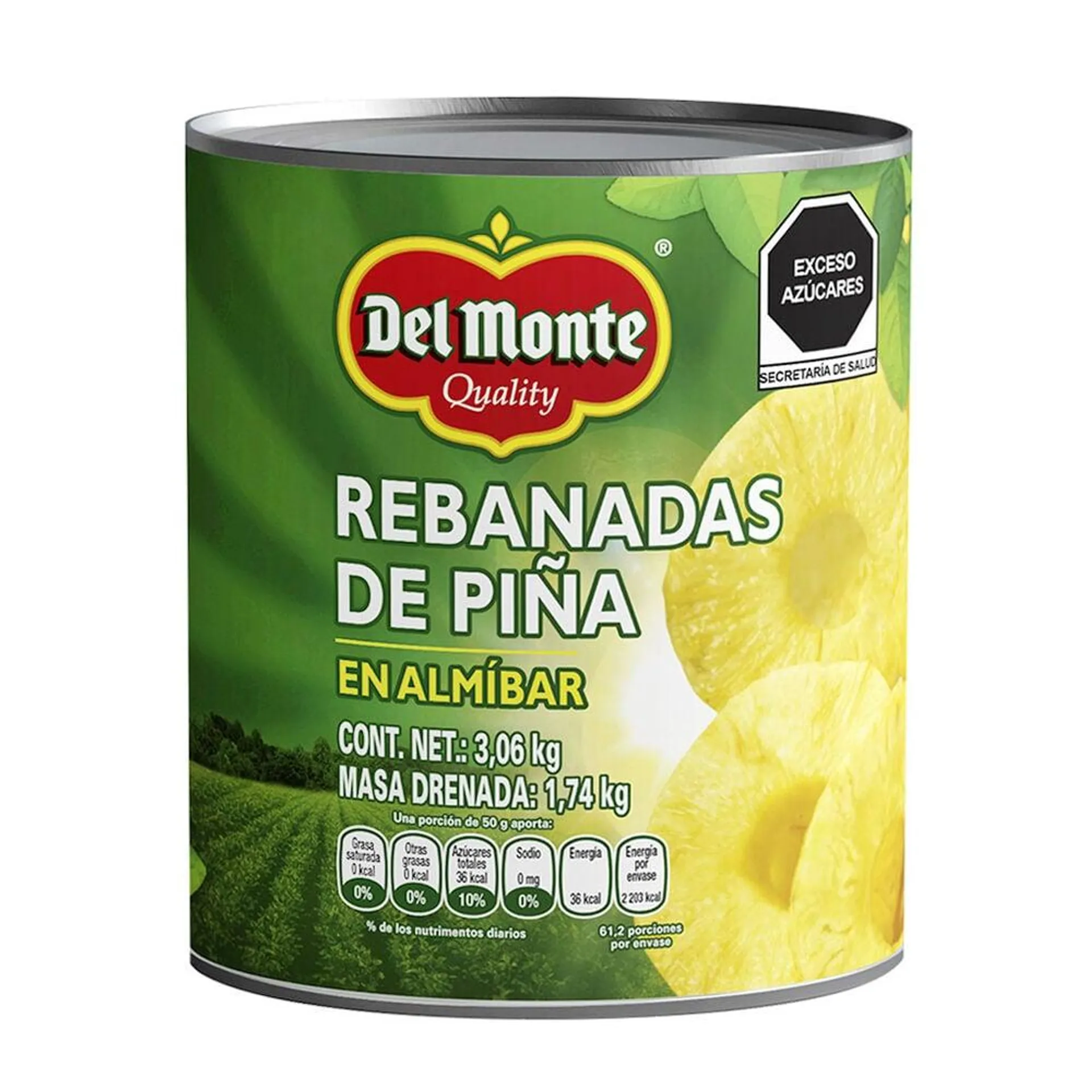 Piña en Rebanadas Del Monte 3 Kg