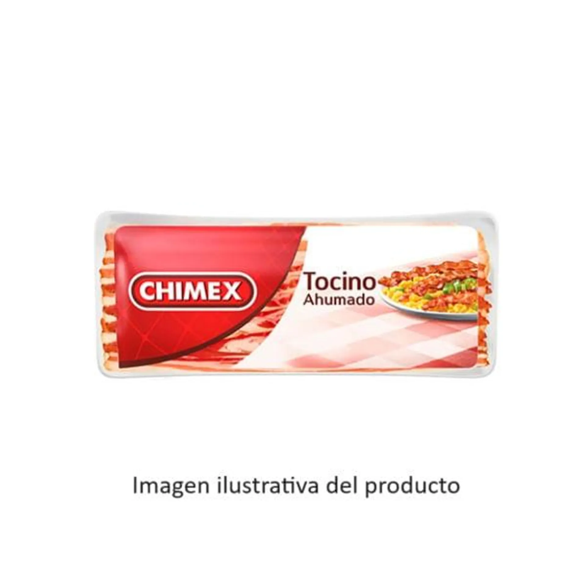 Tocino Chimex ahumado rebanado 250 g aproximado