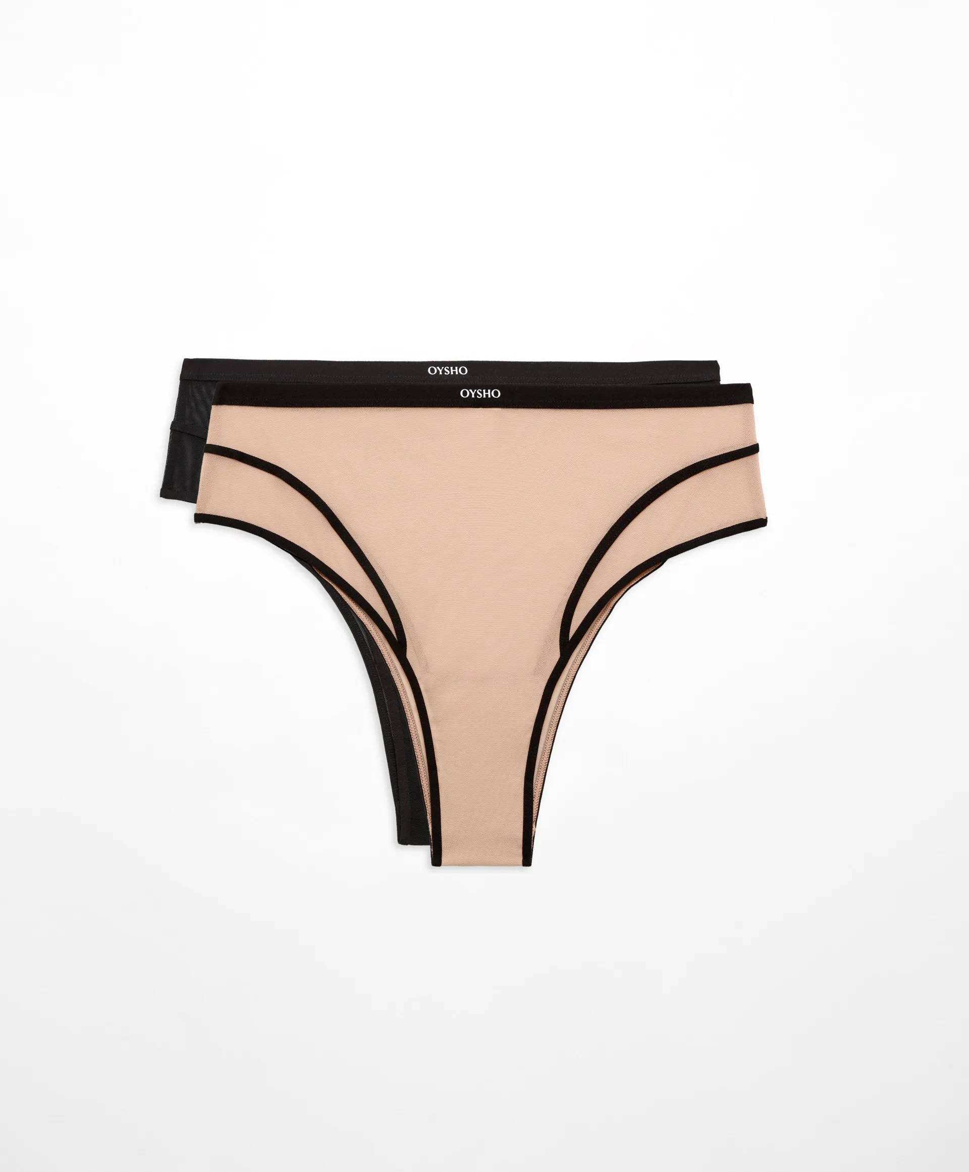 2 pantis cheeky high rise high leg tul